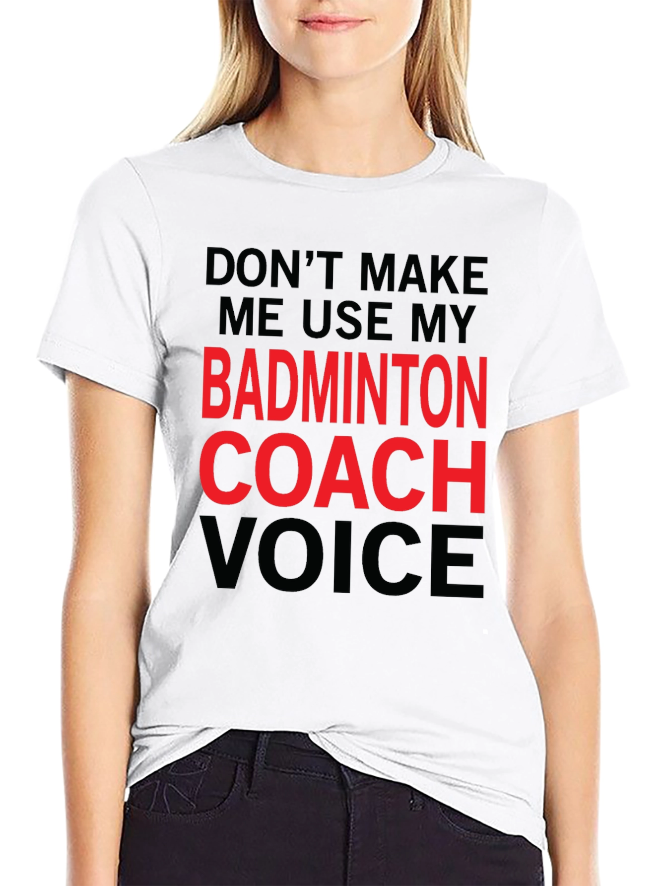 Badminton Coach Voice T-Shirt - Funny Coach Tee