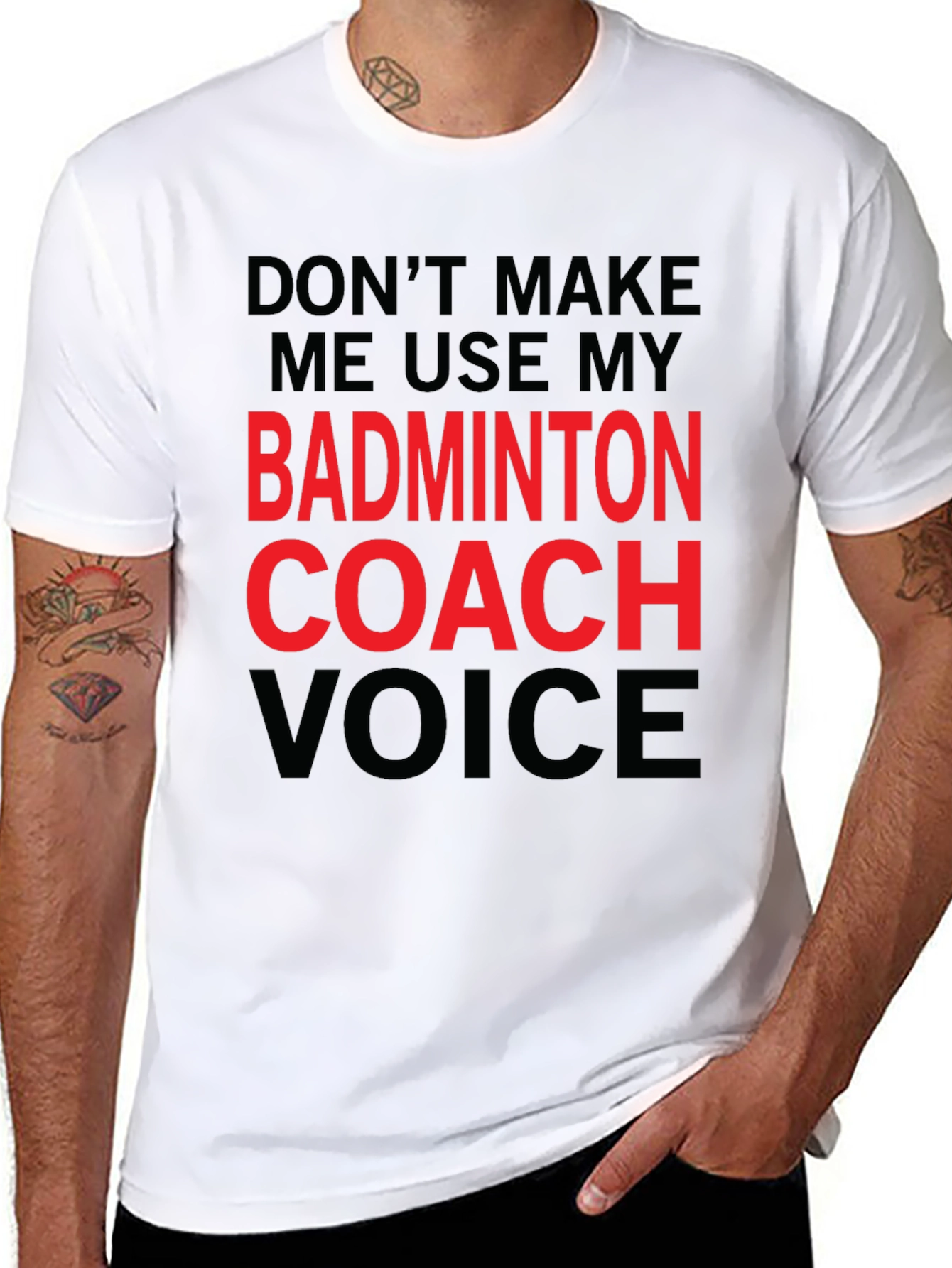Badminton Coach Voice T-Shirt - Funny Coach Tee