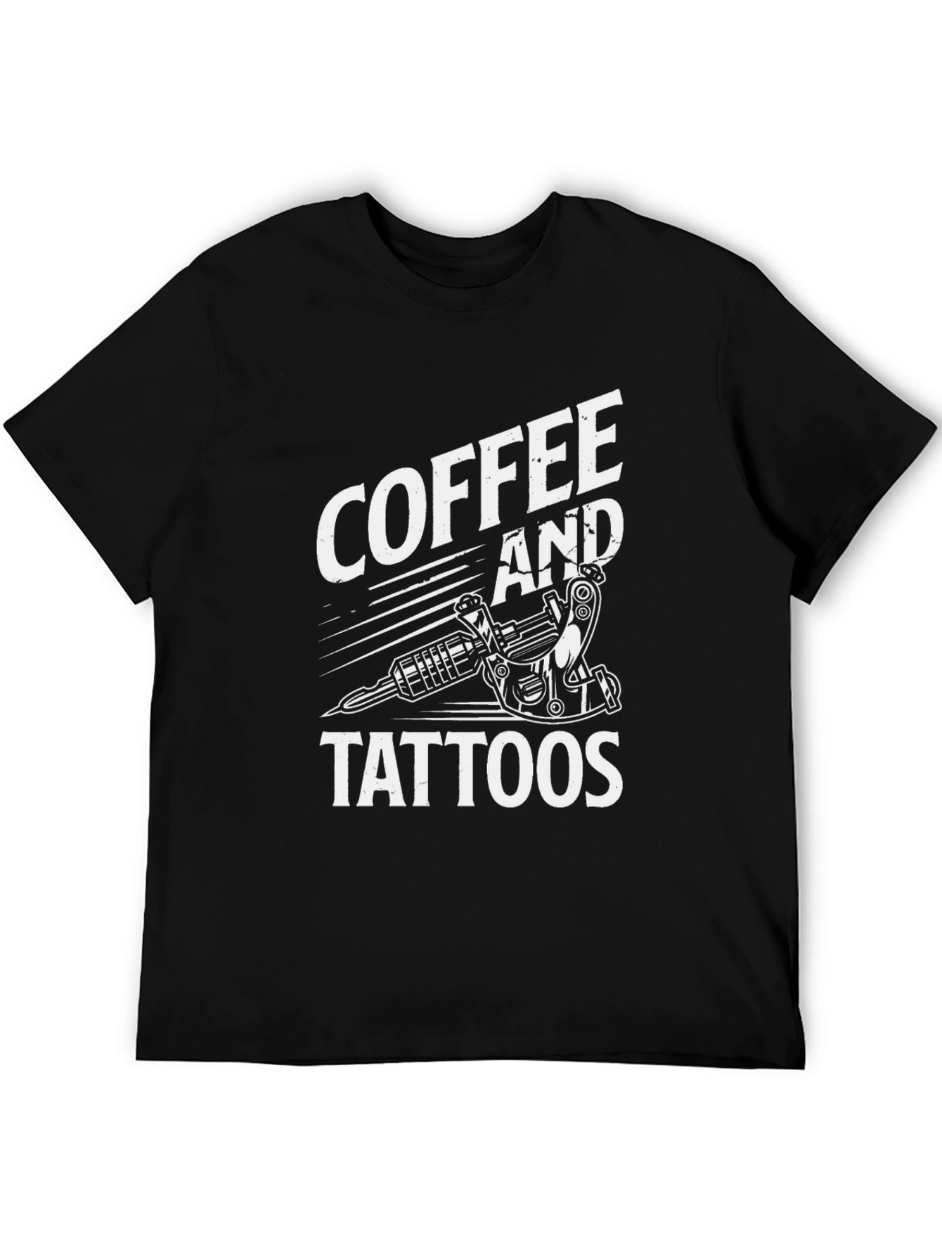 Coffee and Tattoos Graphic Tee - Black