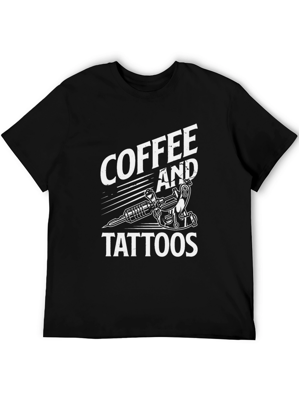 Coffee and Tattoos Graphic Tee - Black
