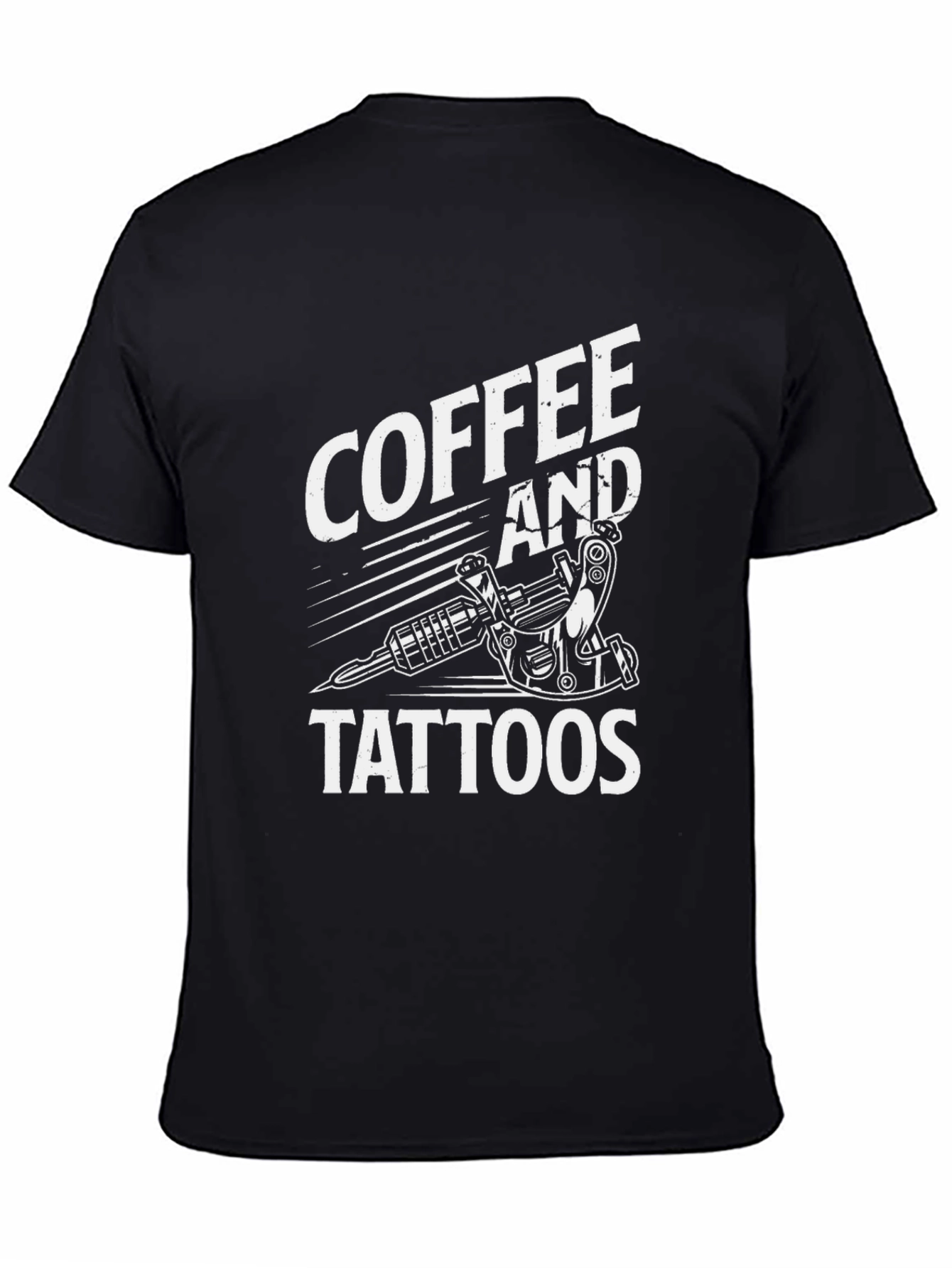 Coffee and Tattoos Graphic Tee - Black