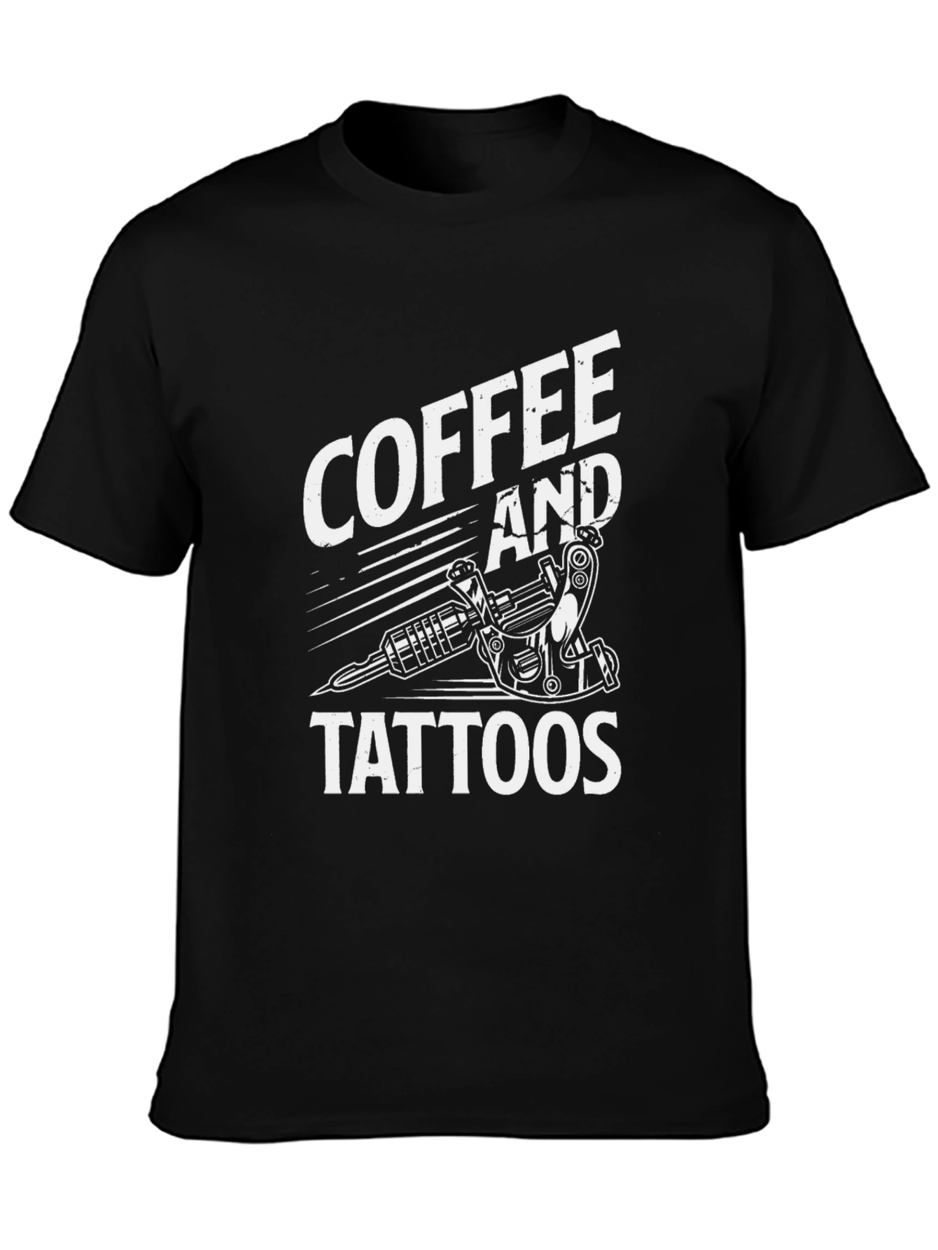 Coffee and Tattoos Graphic Tee - Black