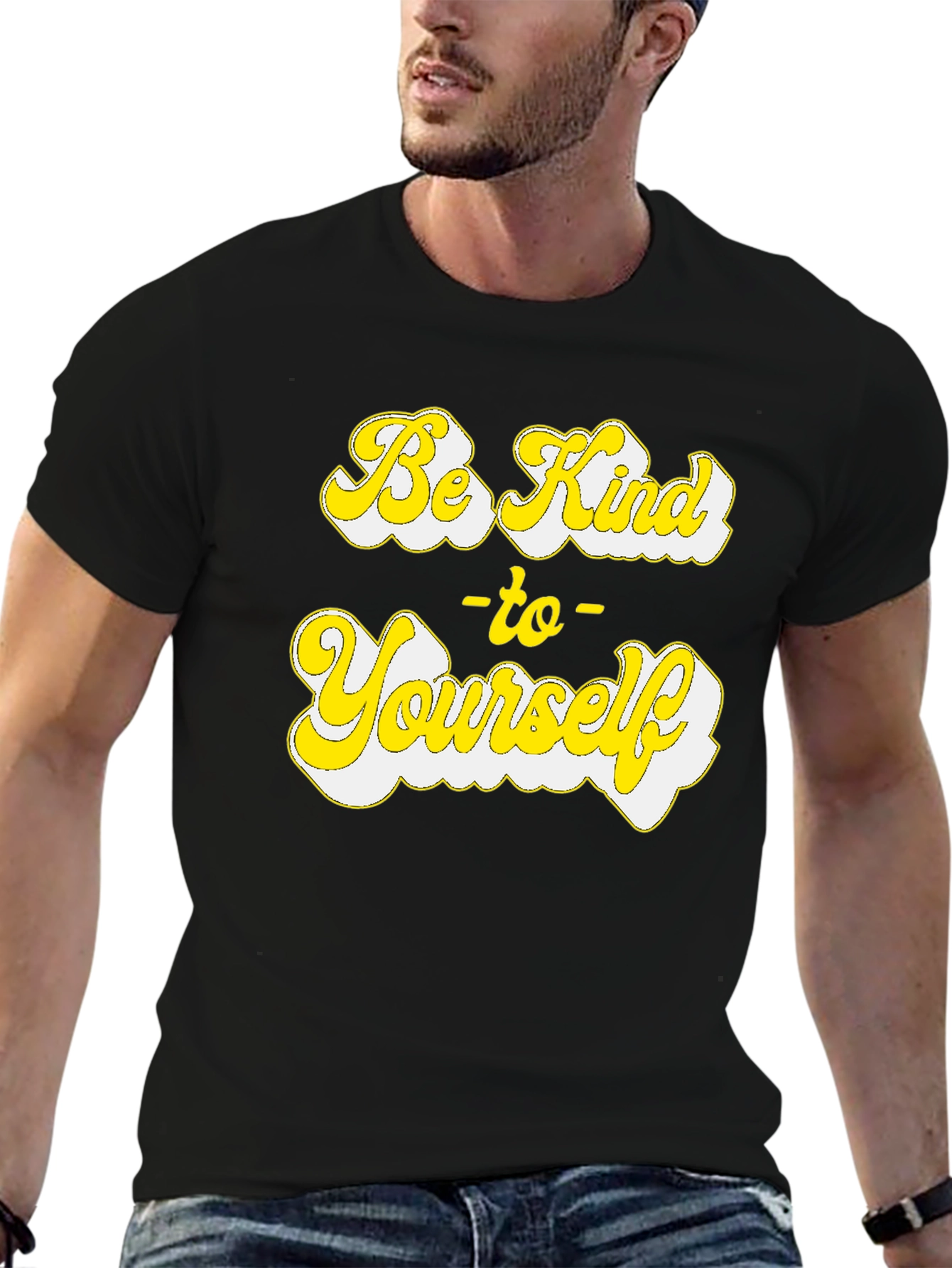 Be Kind To Yourself Graphic Tee - Black