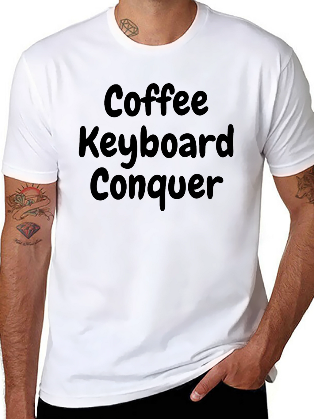 Coffee Keyboard Conquer T-Shirt