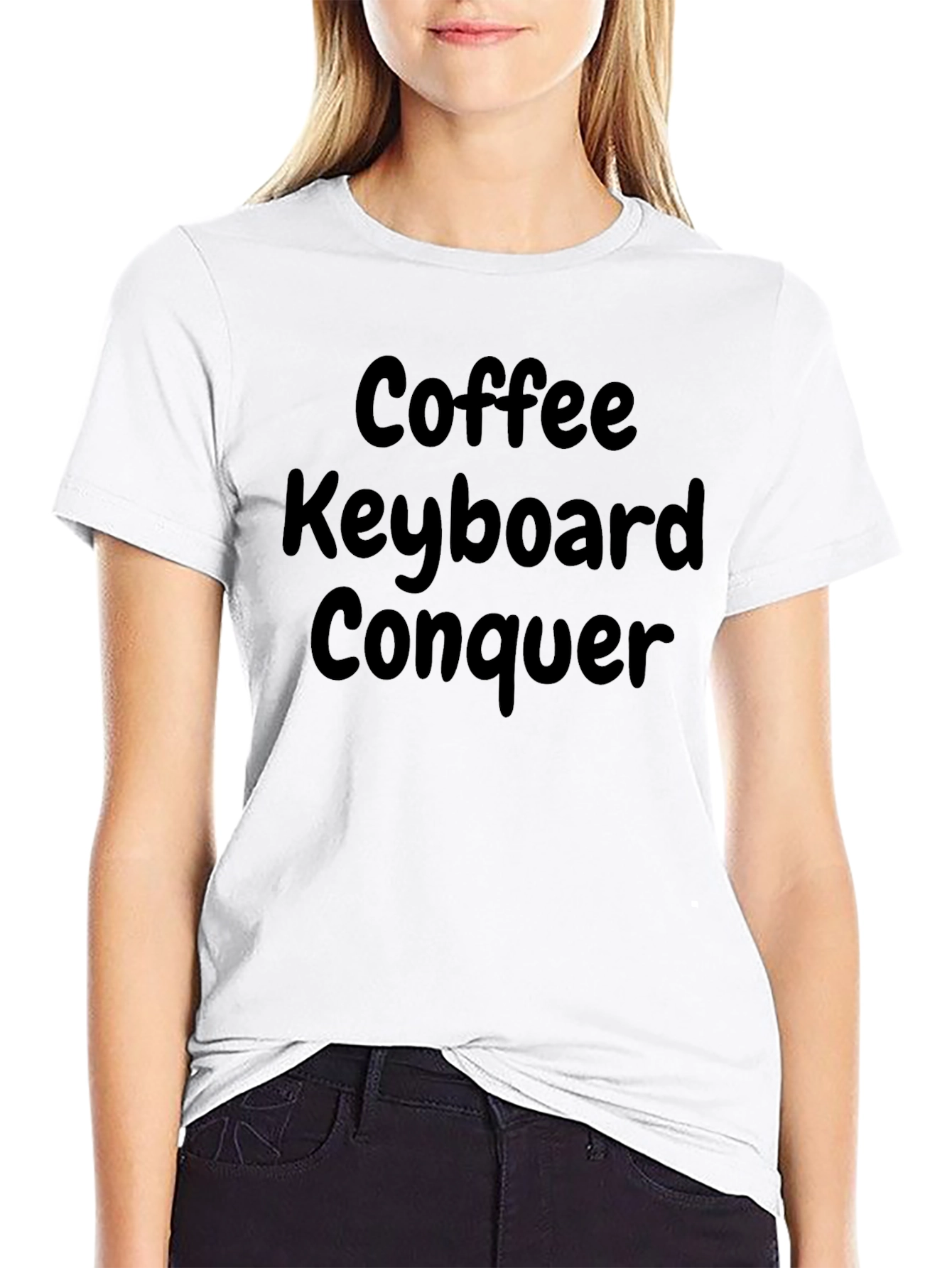 Coffee Keyboard Conquer T-Shirt