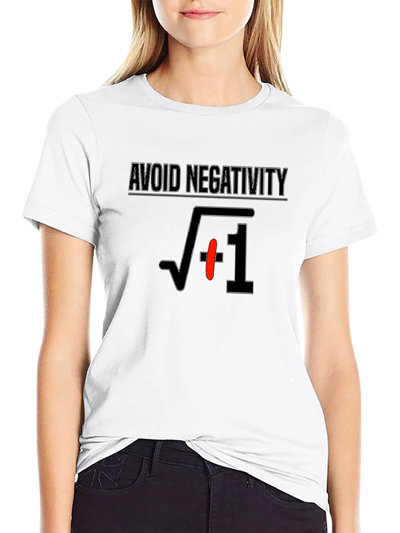 Avoid Negativity T-Shirt - Math Humor Tee
