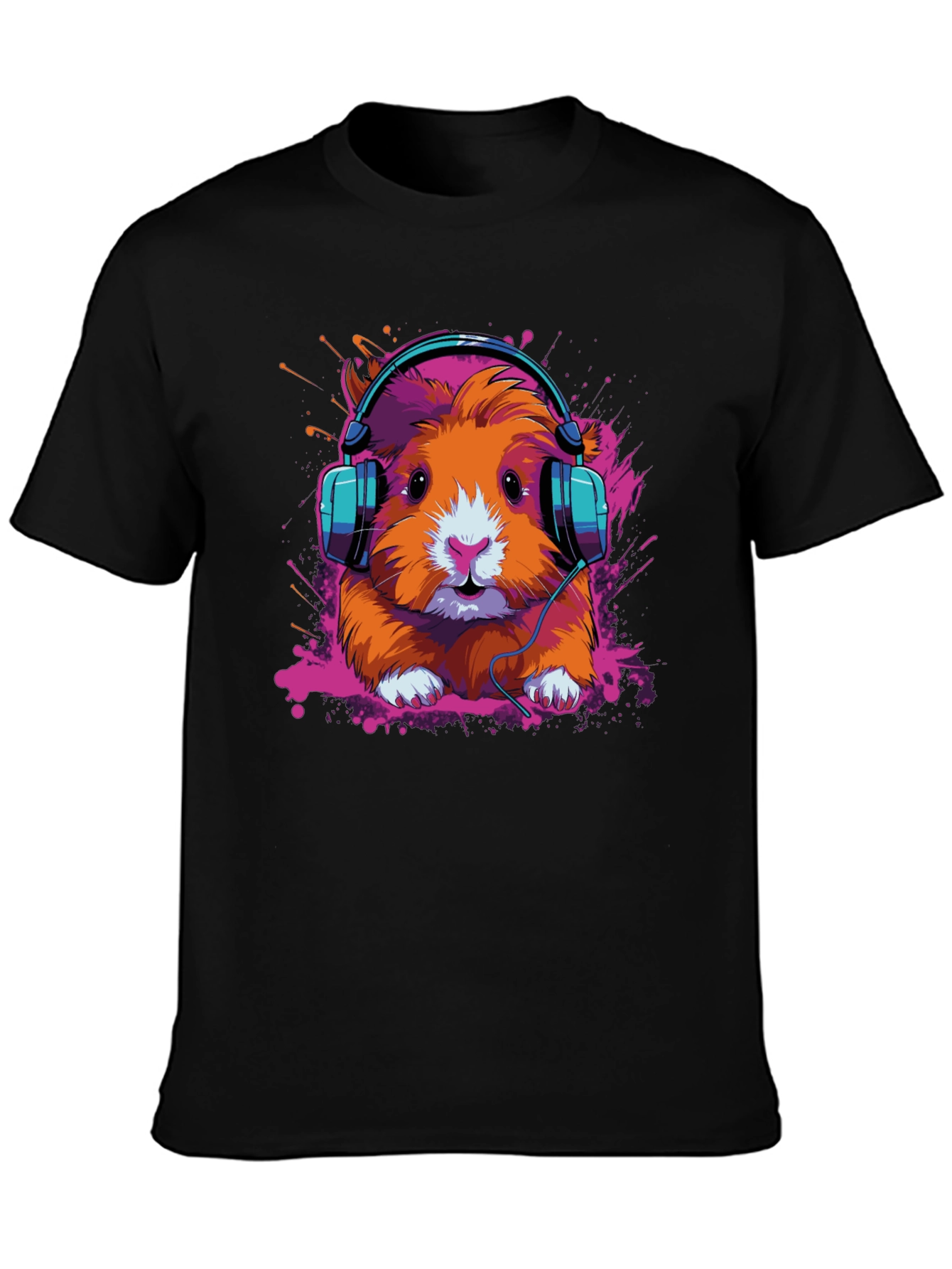 DJ Hamster Graphic Tee - Cool Animal T-Shirt