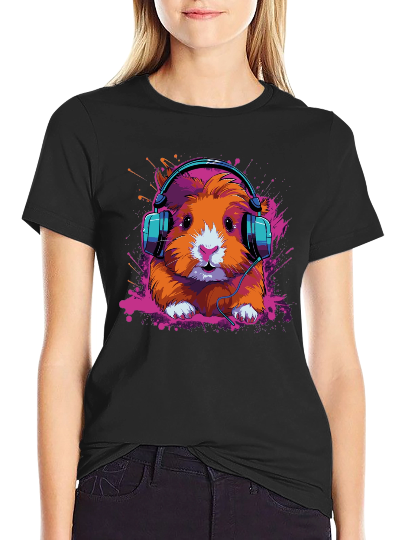 DJ Hamster Graphic Tee - Cool Animal T-Shirt