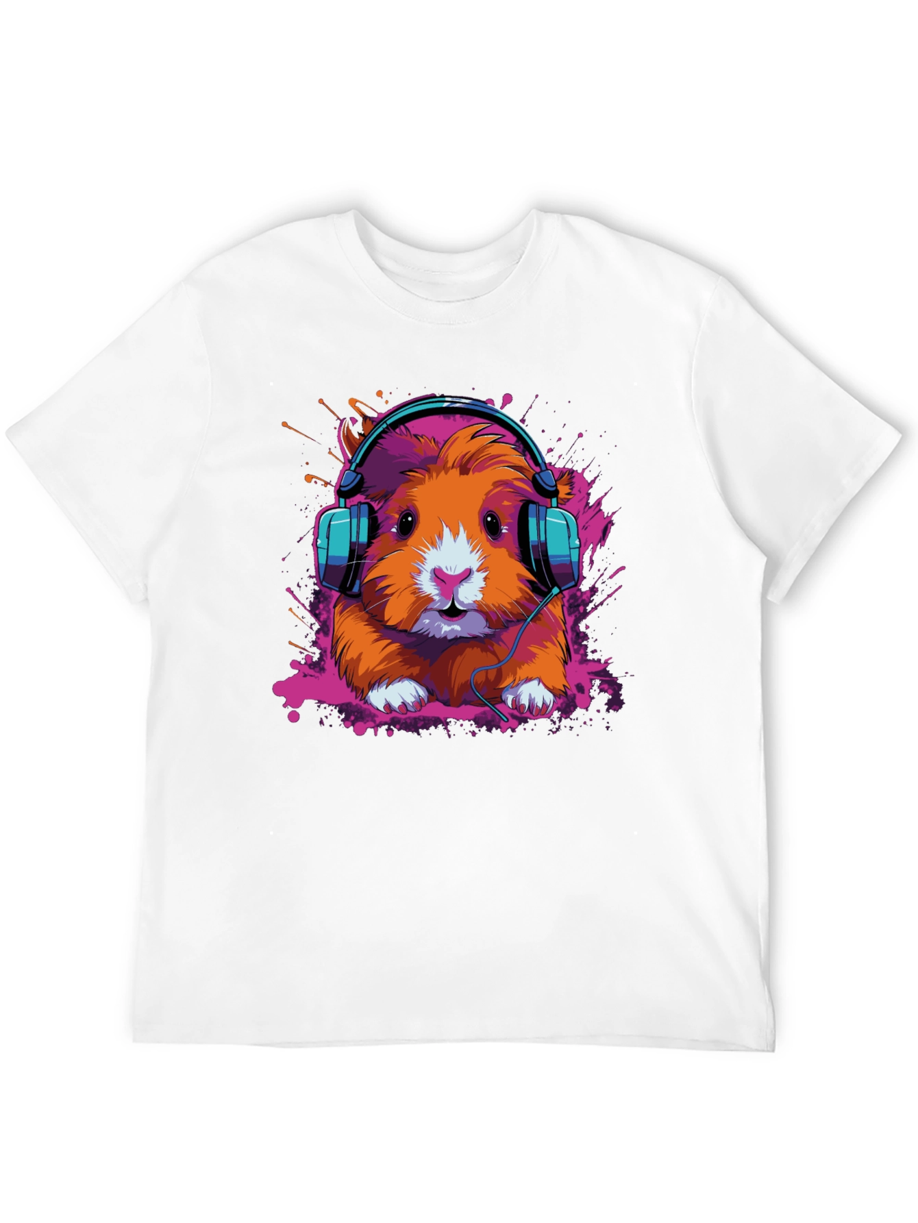 DJ Hamster Graphic Tee - Cool Animal T-Shirt