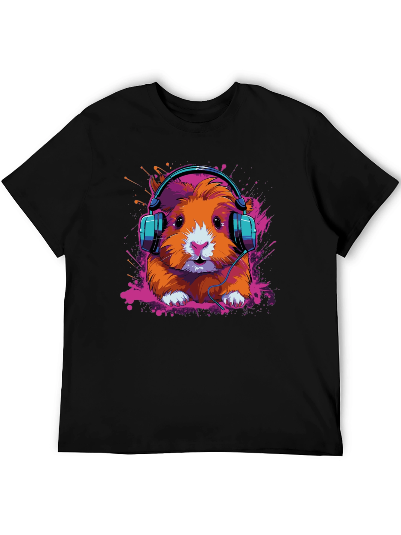 DJ Hamster Graphic Tee - Cool Animal T-Shirt