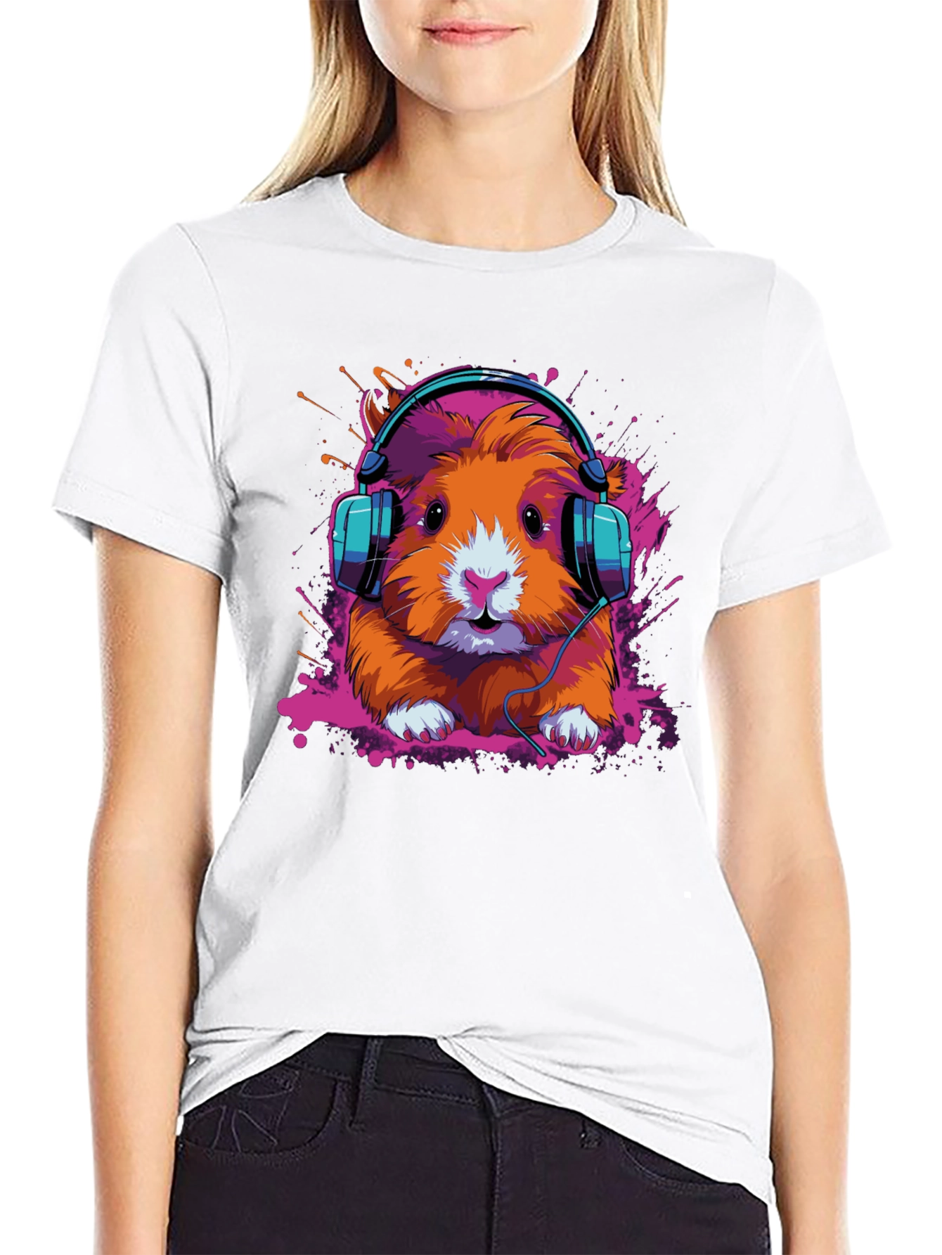 DJ Hamster Graphic Tee - Cool Animal T-Shirt