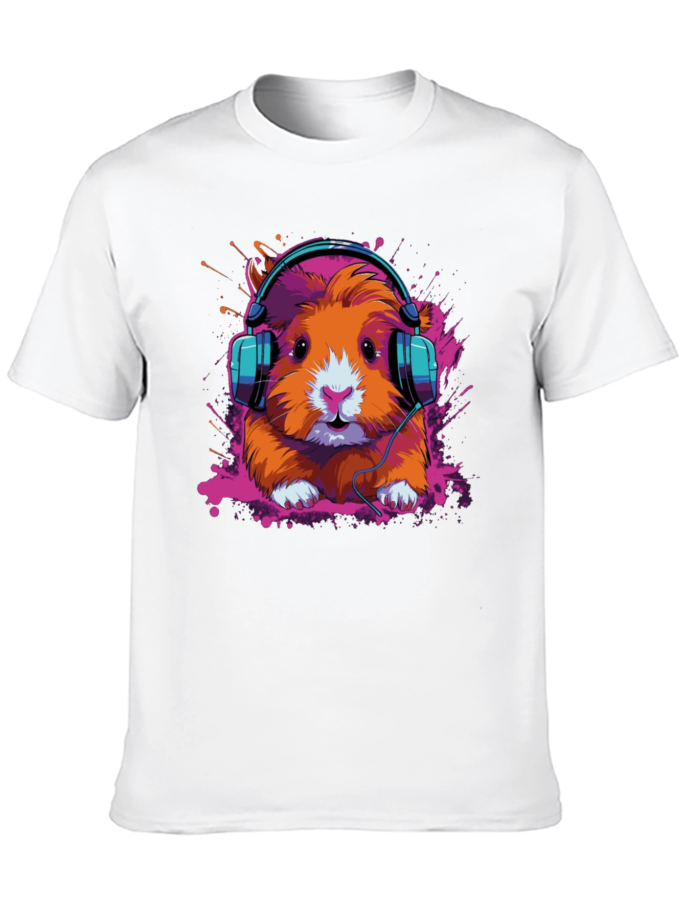 DJ Hamster Graphic Tee - Cool Animal T-Shirt