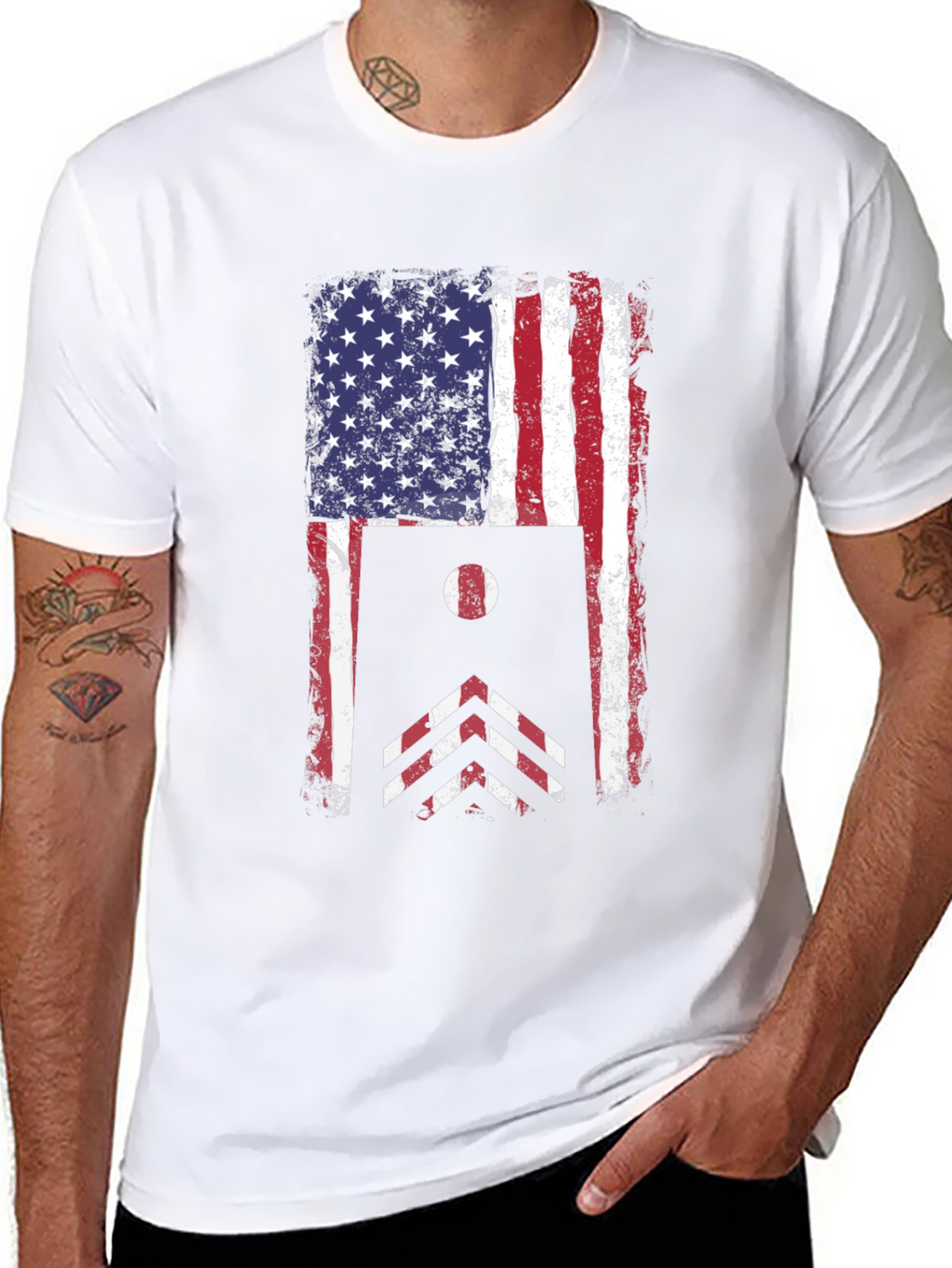 American Flag Cornhole T-Shirt