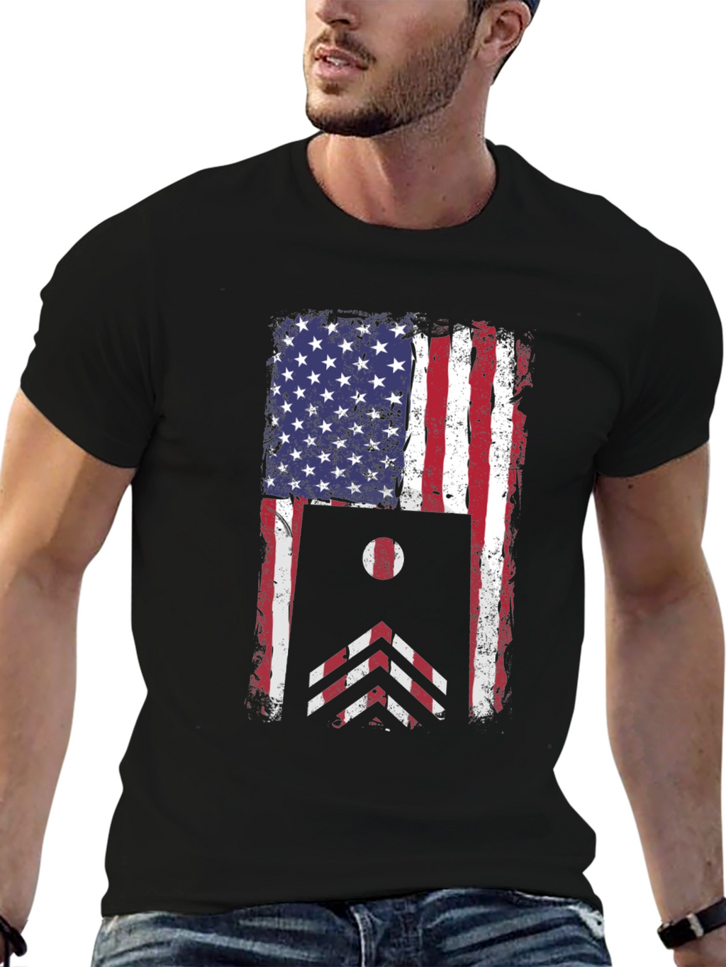 American Flag Cornhole T-Shirt