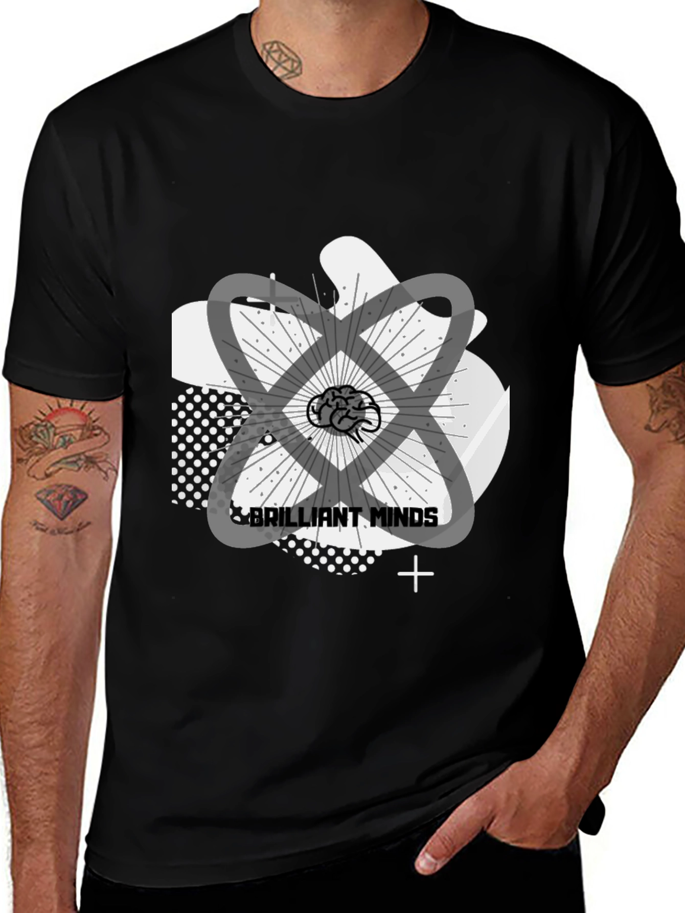 Brilliant Minds Graphic Tee - Mens Black T-Shirt