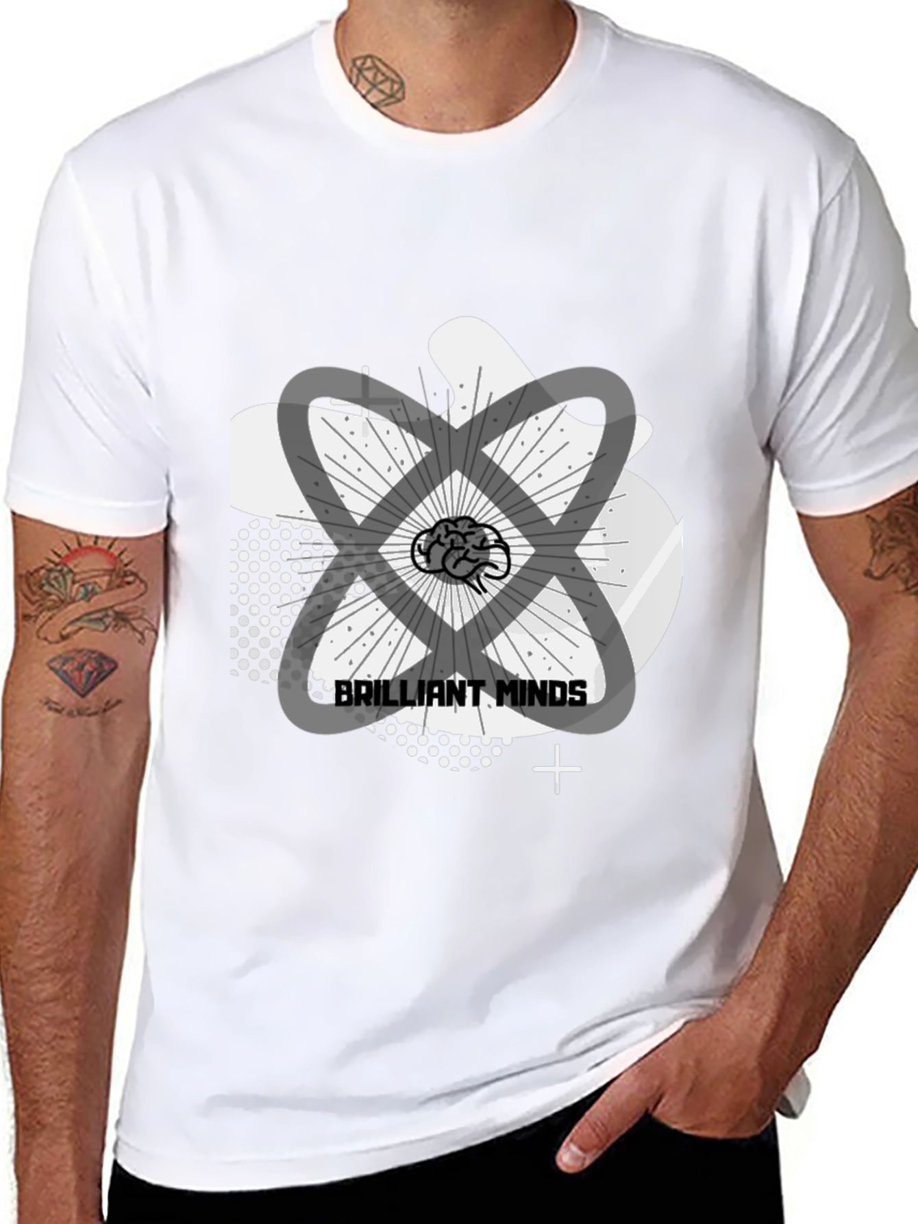 Brilliant Minds Graphic Tee - Mens Black T-Shirt