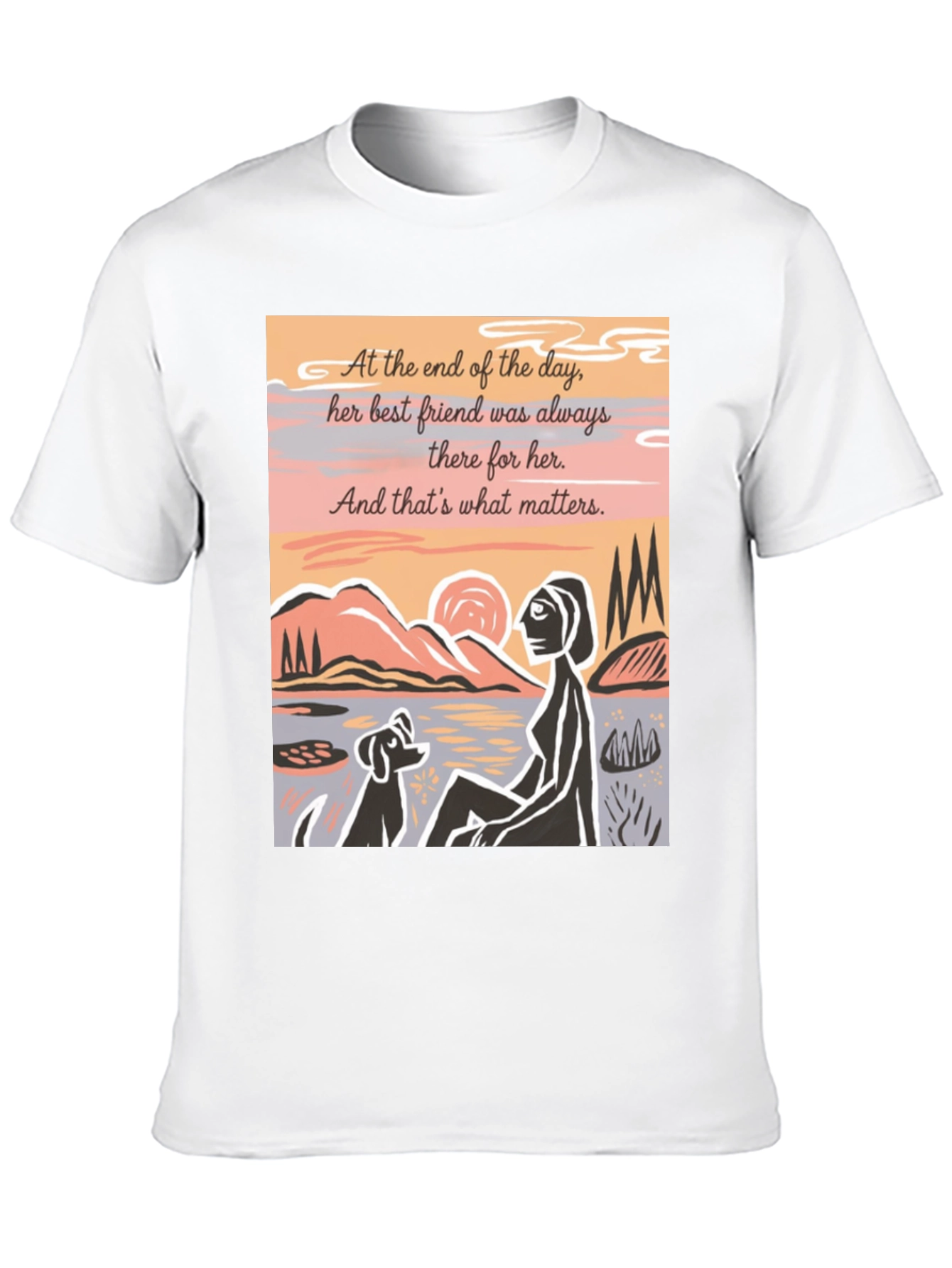 Best Friend Graphic Tee - Unisex Black Shirt