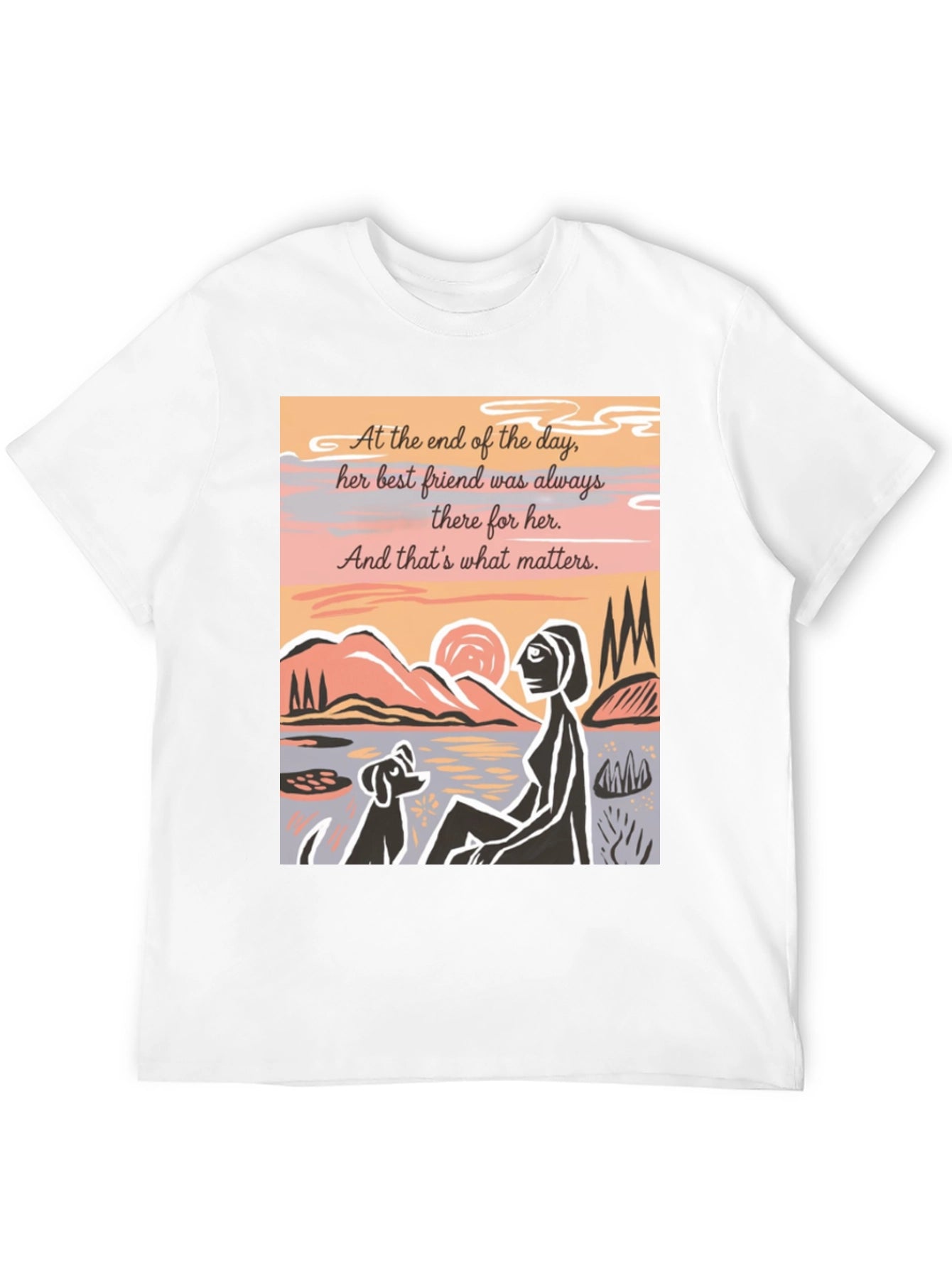 Best Friend Graphic Tee - Unisex Black Shirt