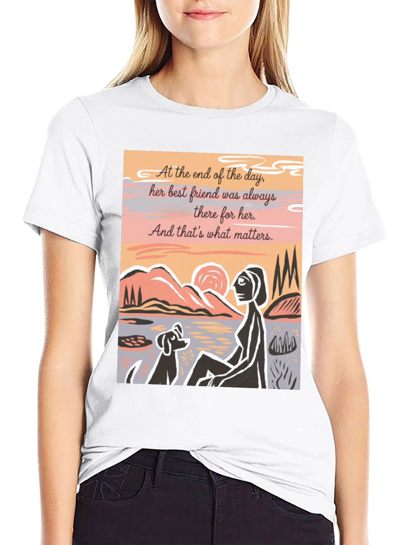 Best Friend Graphic Tee - Unisex Black Shirt