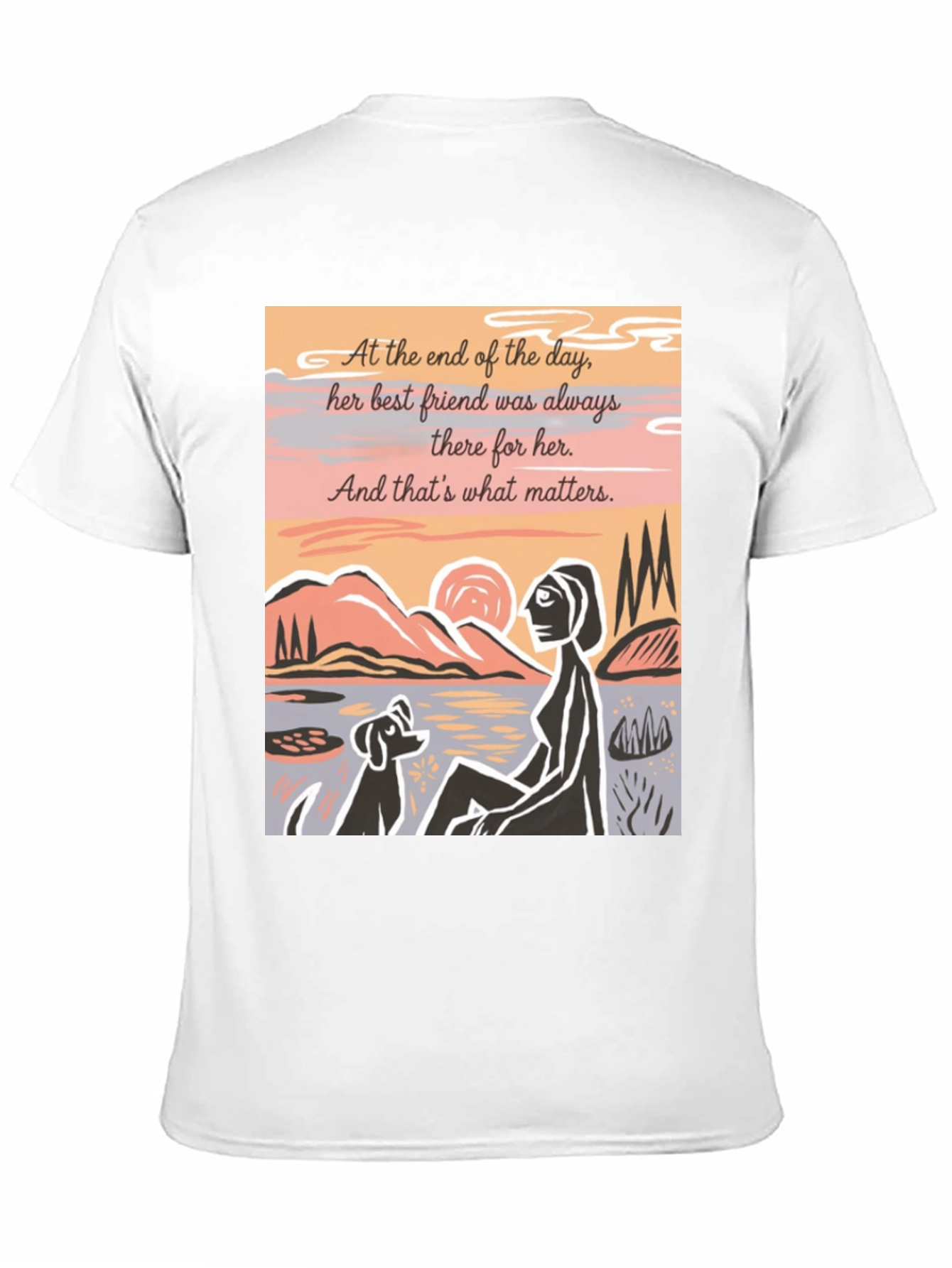 Best Friend Graphic Tee - Unisex Black Shirt