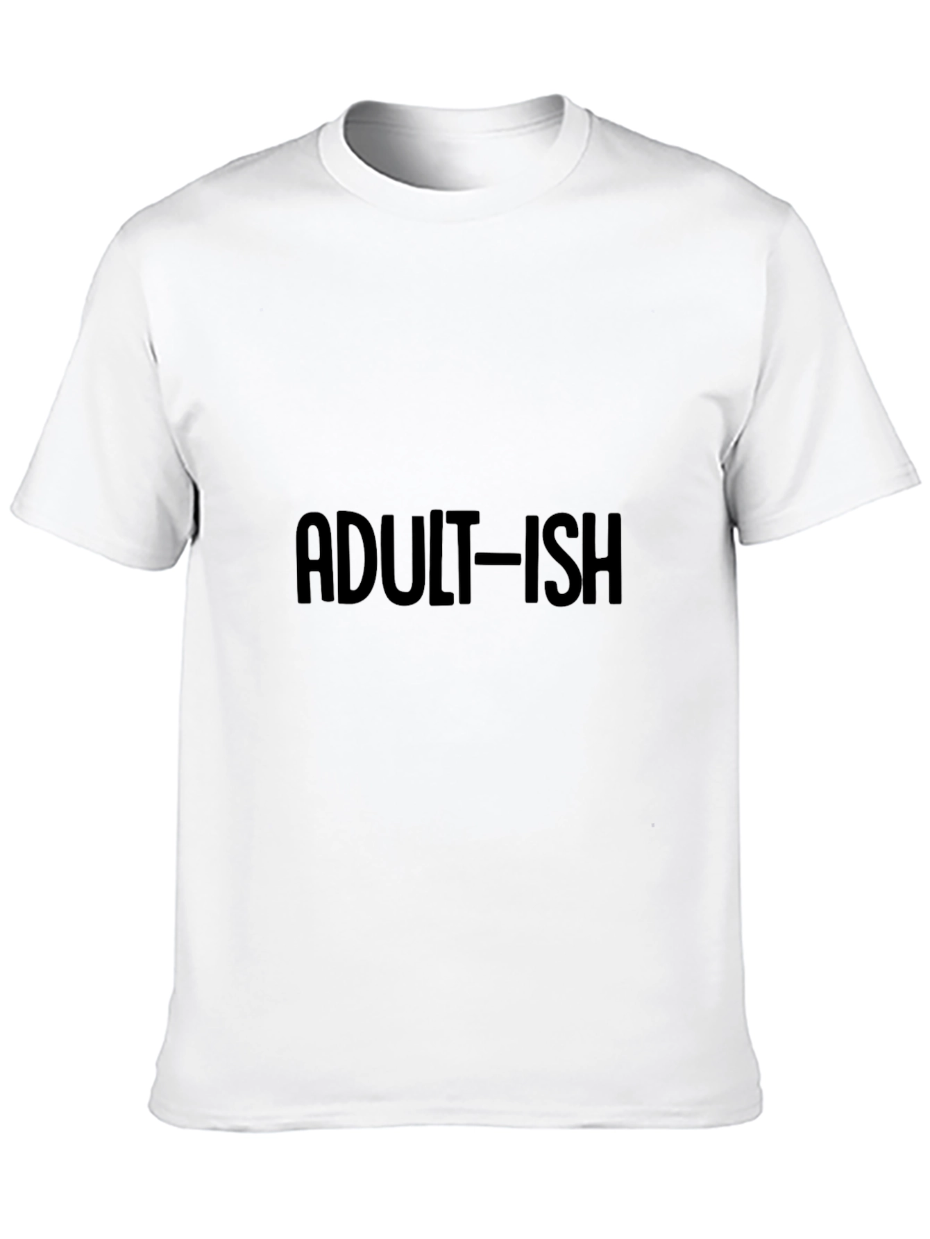 Adult-ish Black T-Shirt - Casual Style