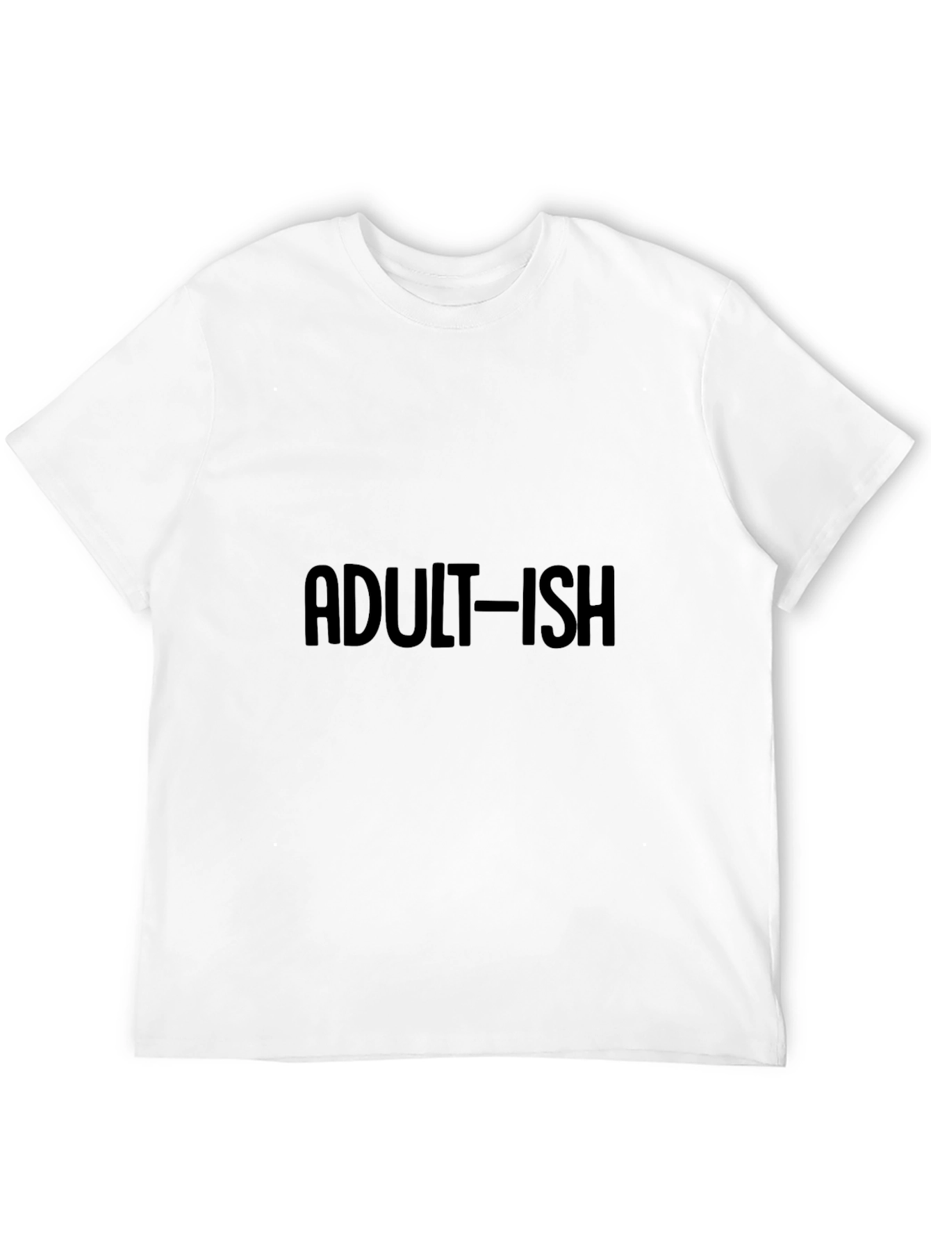 Adult-ish Black T-Shirt - Casual Style