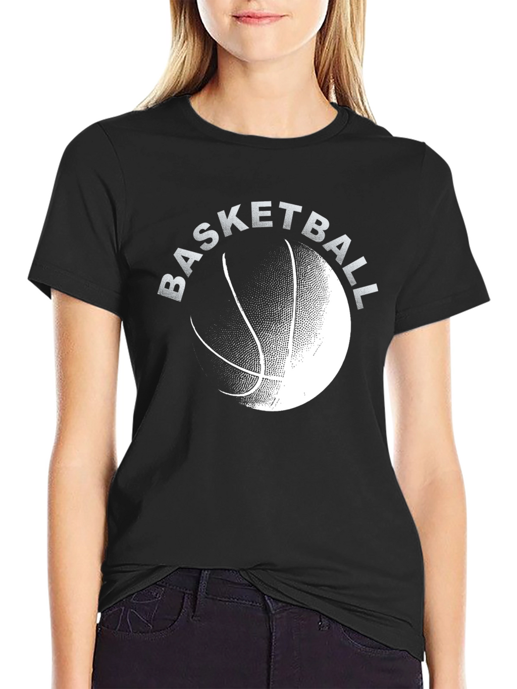 Basketball Graphic Tee - Stylish Black T-Shirt