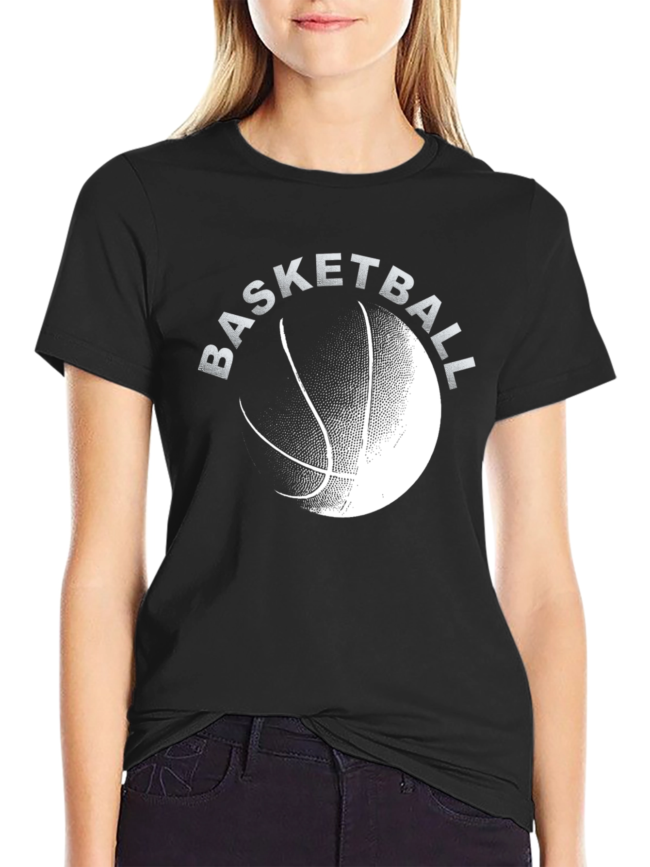 Basketball Graphic Tee - Stylish Black T-Shirt