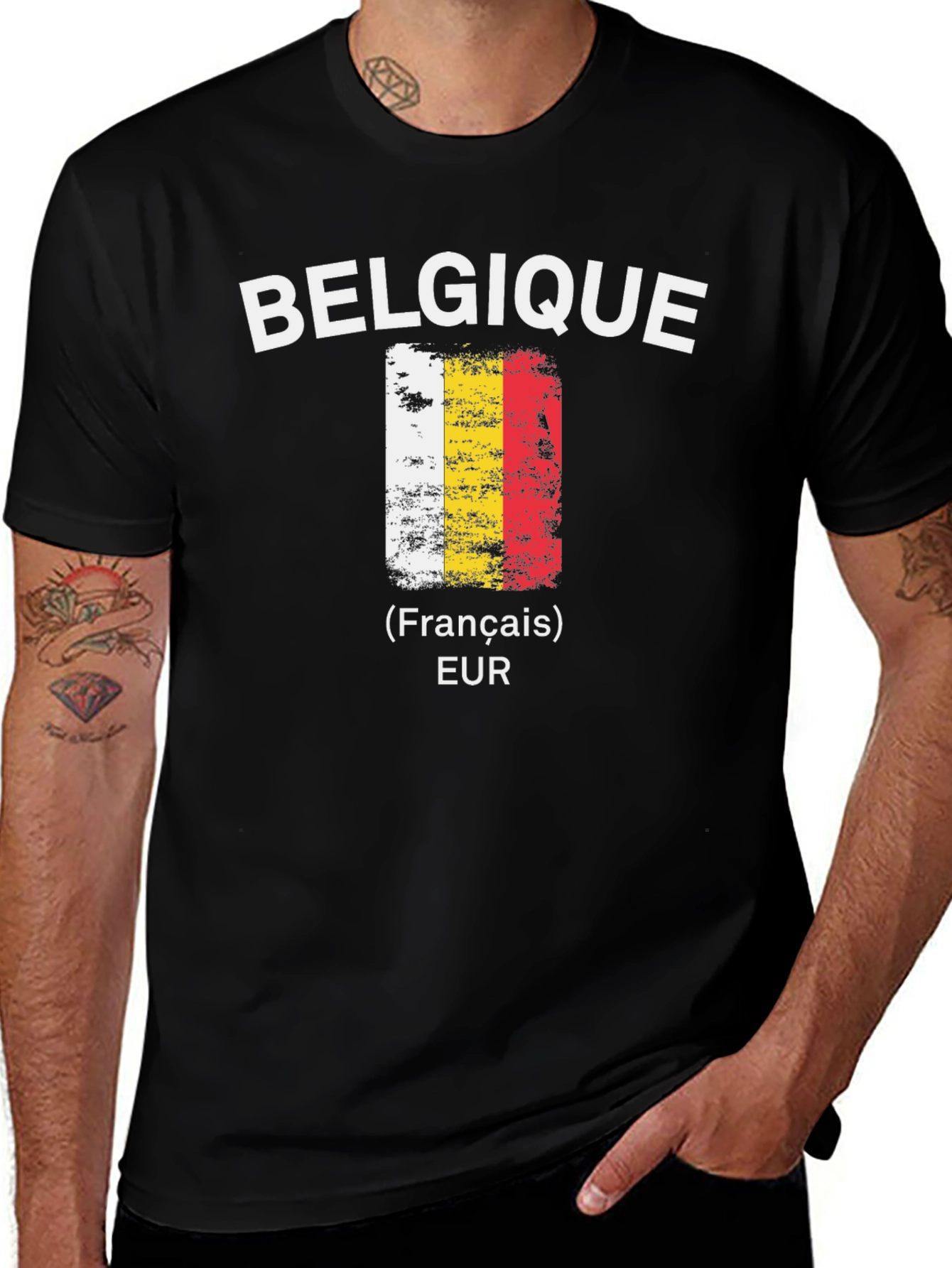 Belgique Flag T-Shirt - French Euro Pride Tee