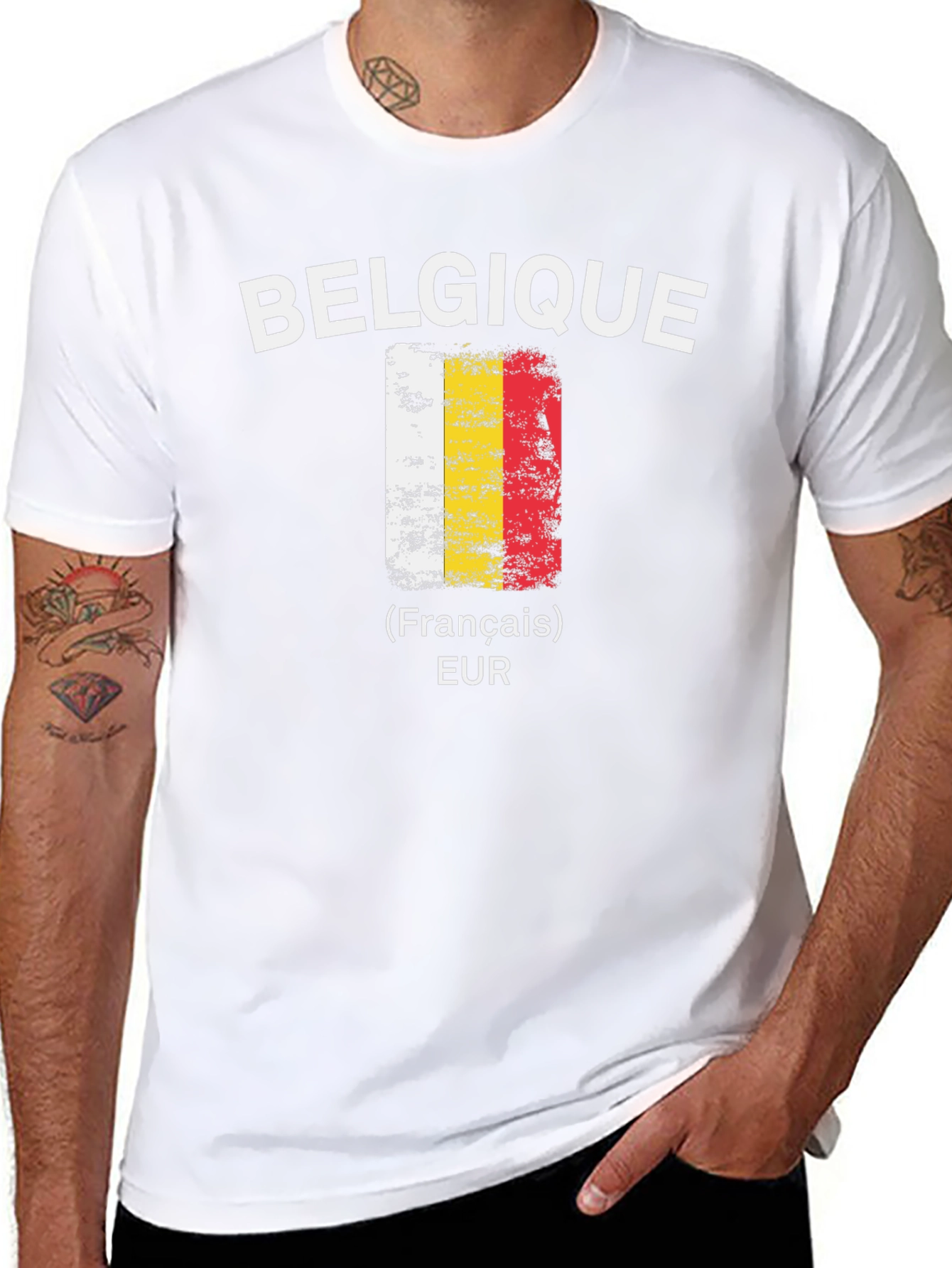 Belgique Flag T-Shirt - French Euro Pride Tee