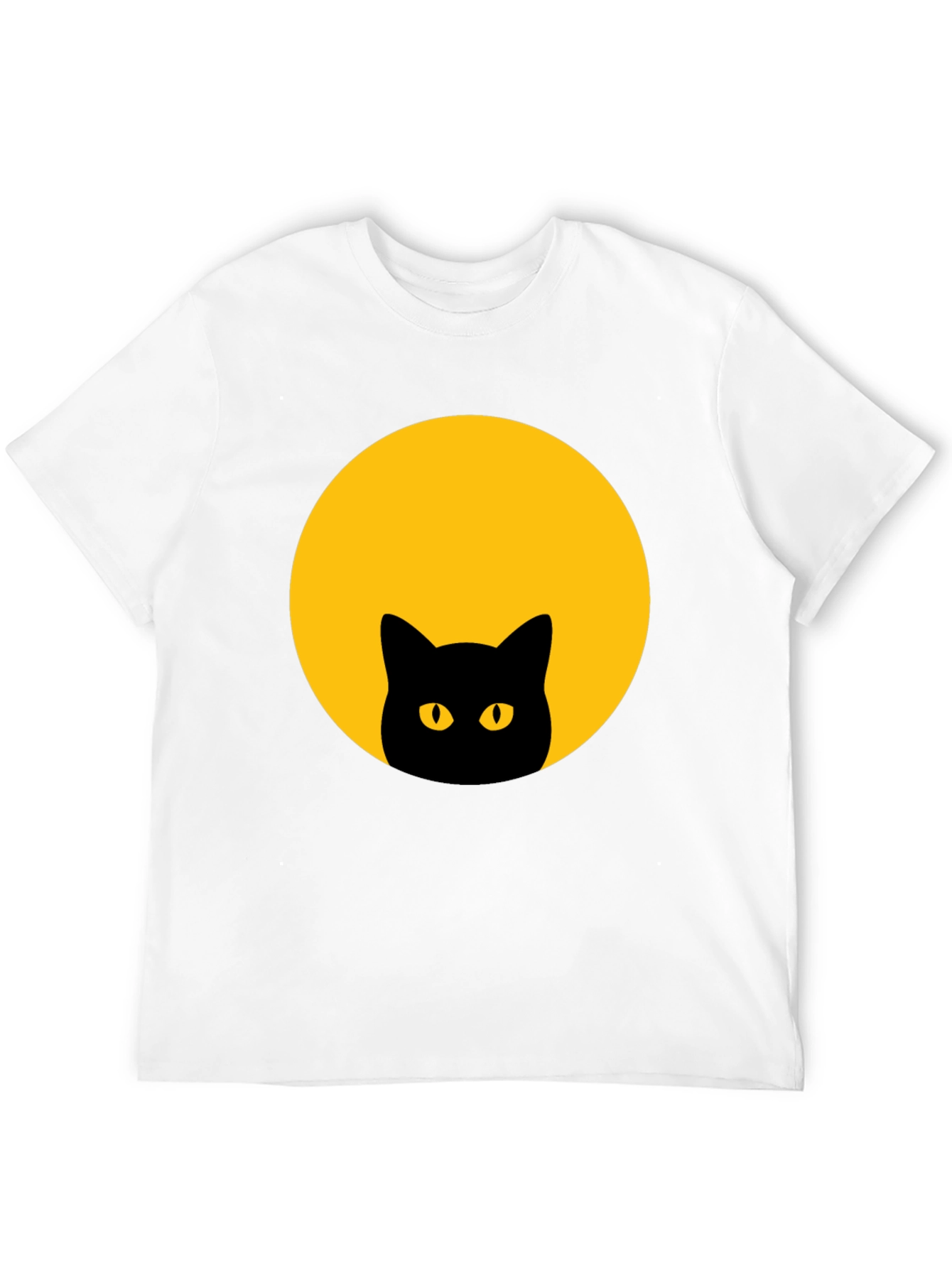 Black Cat Moon Graphic T-Shirt