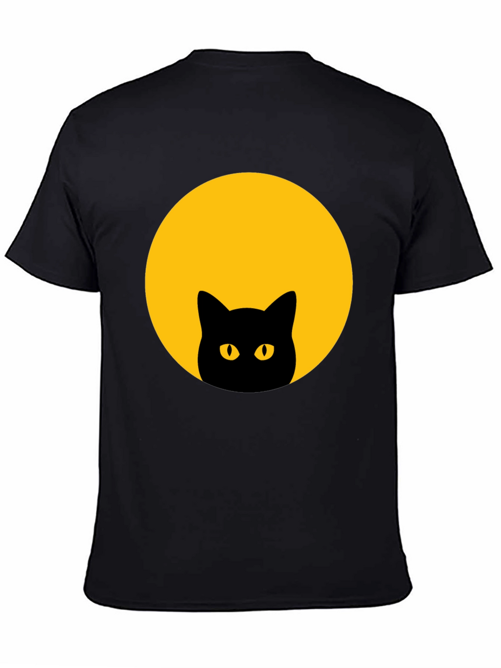 Black Cat Moon Graphic T-Shirt