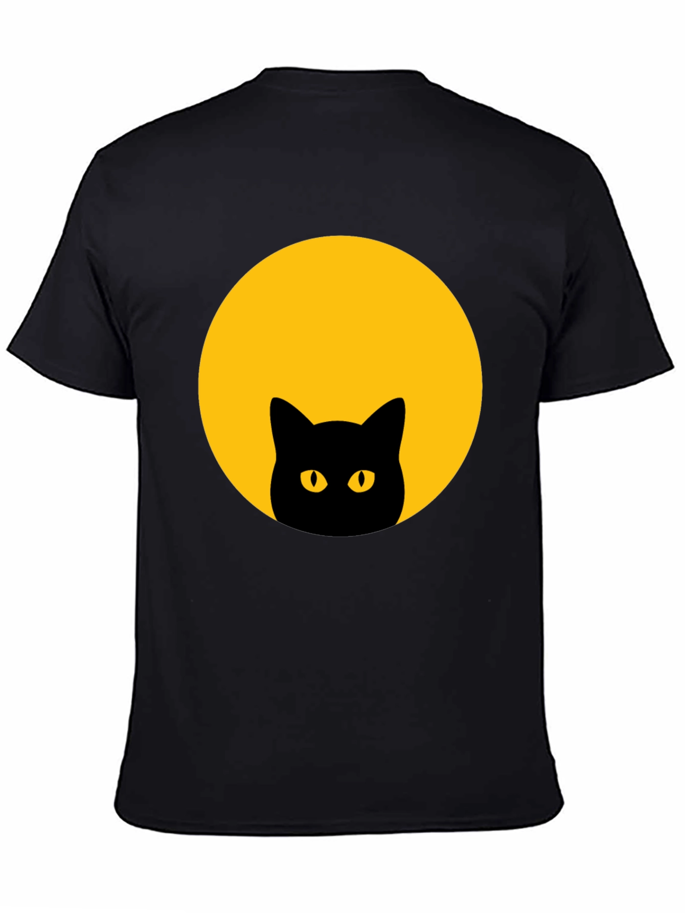 Black Cat Moon Graphic T-Shirt