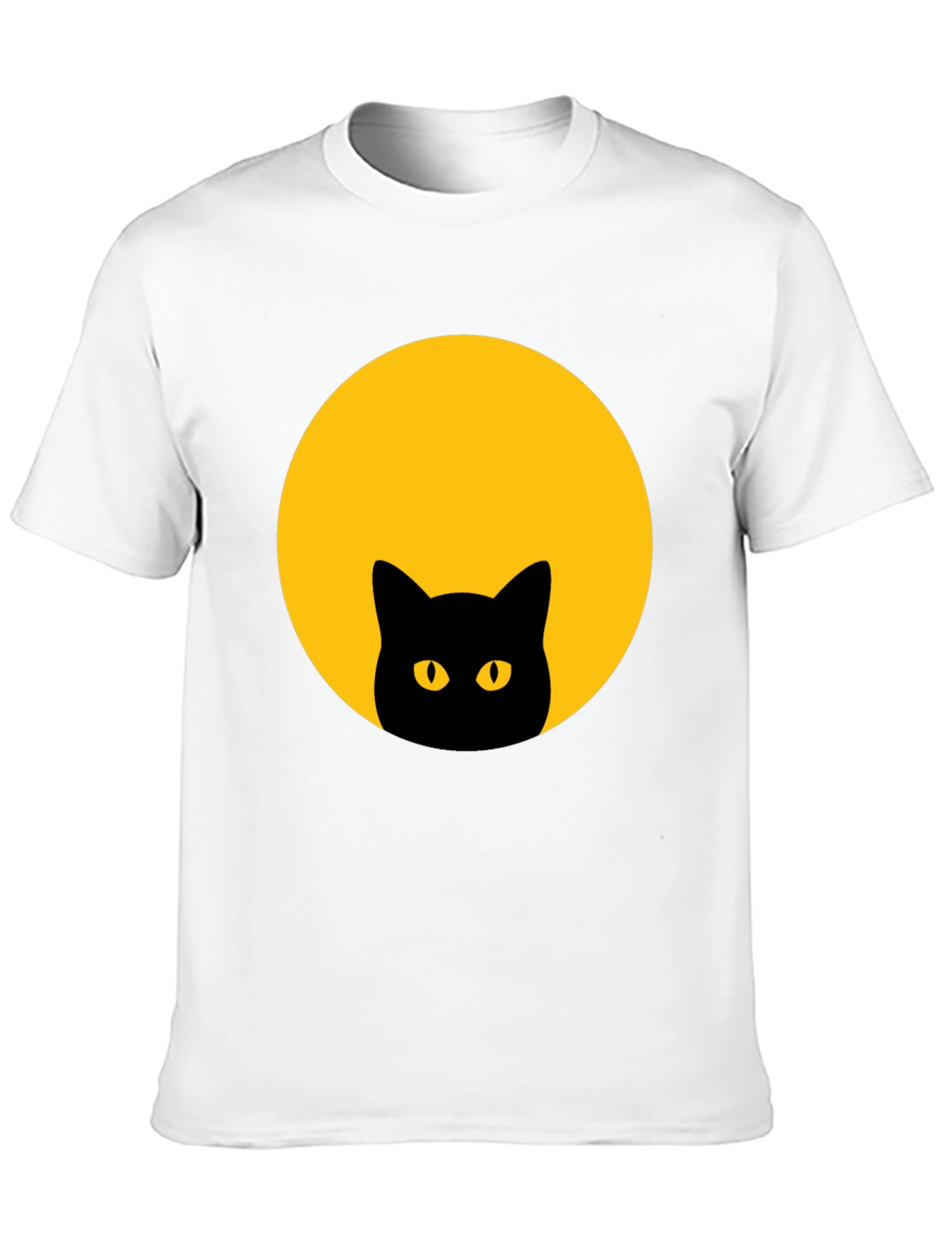 Black Cat Moon Graphic T-Shirt