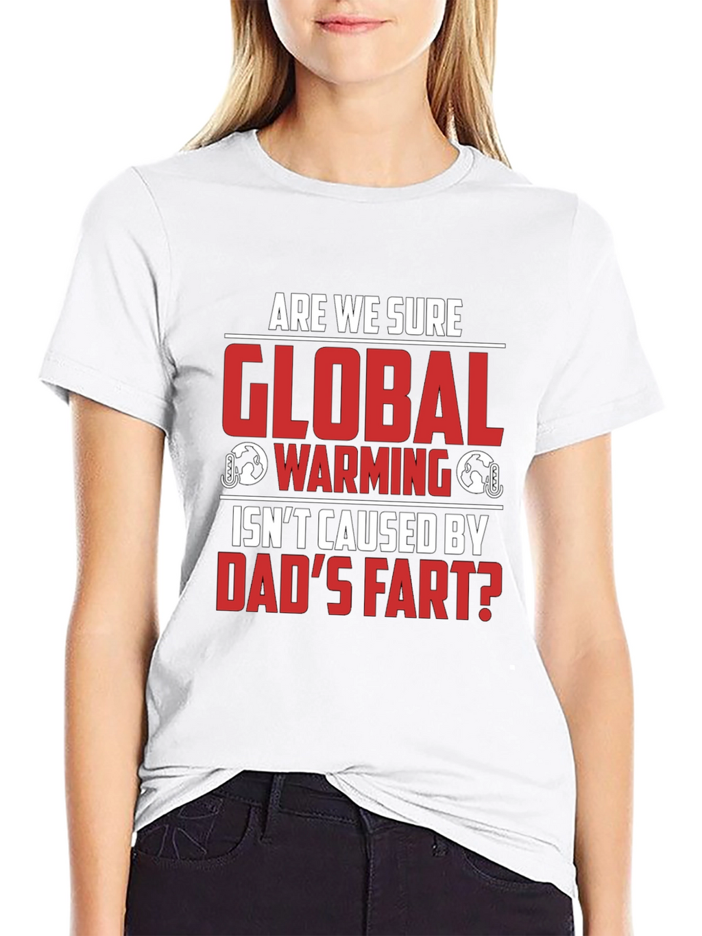 Dads Fart Global Warming Humor Tee