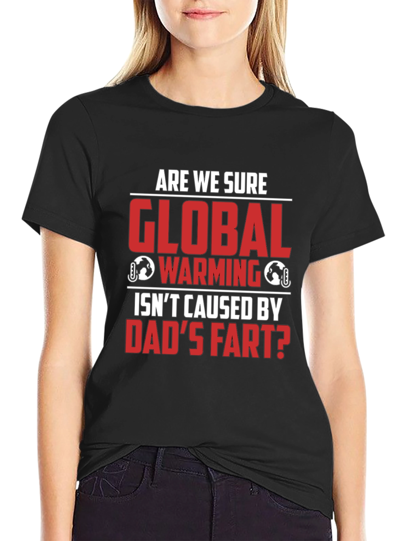 Dads Fart Global Warming Humor Tee