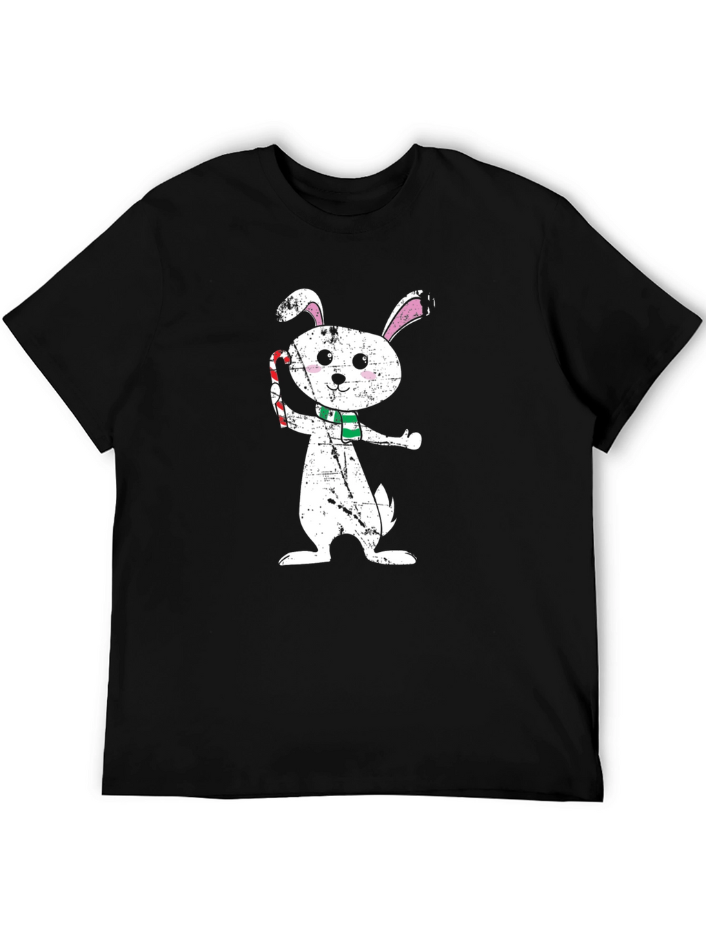 Holiday Bunny Graphic Tee - Festive Style
