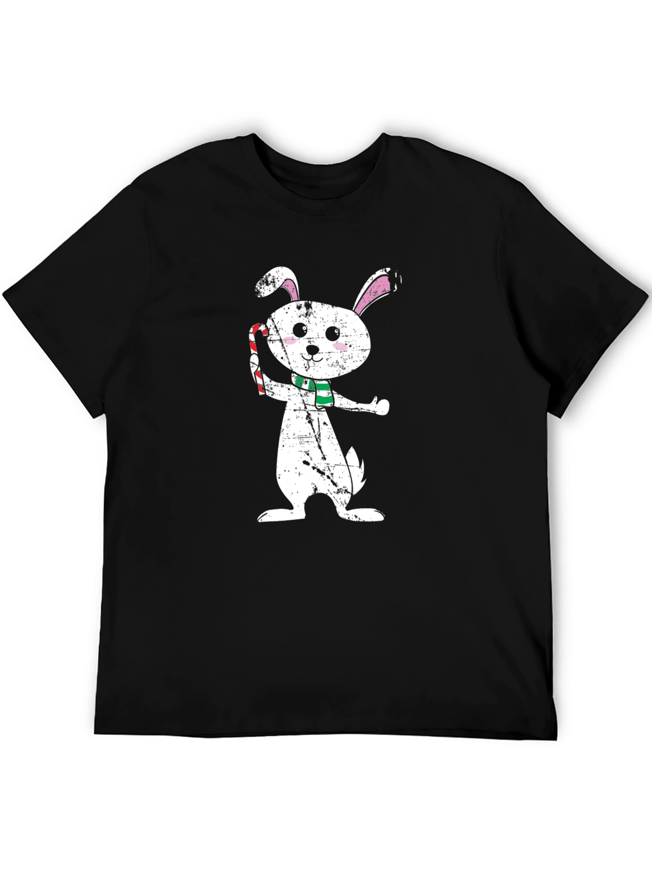 Holiday Bunny Graphic Tee - Festive Style