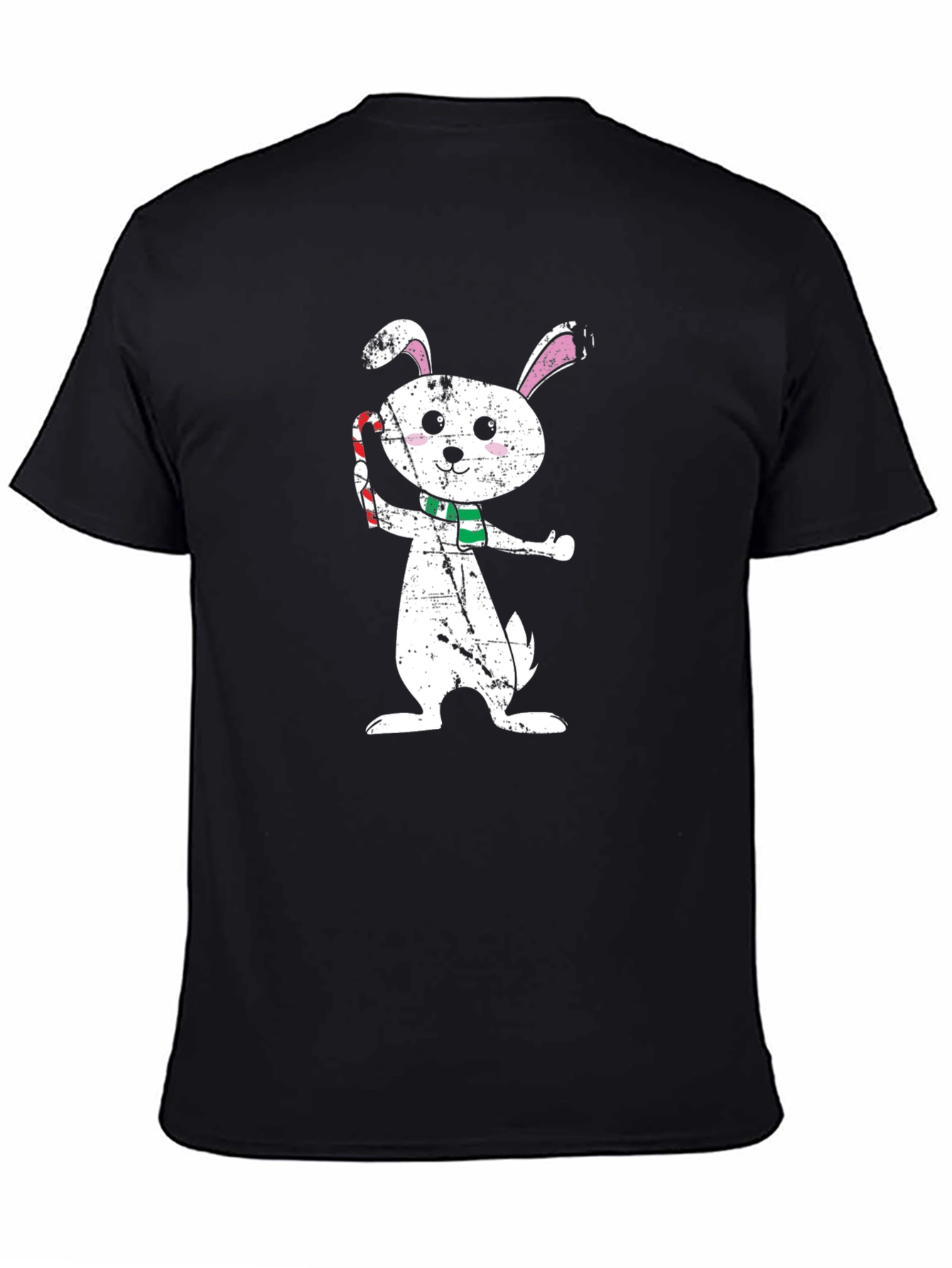 Holiday Bunny Graphic Tee - Festive Style