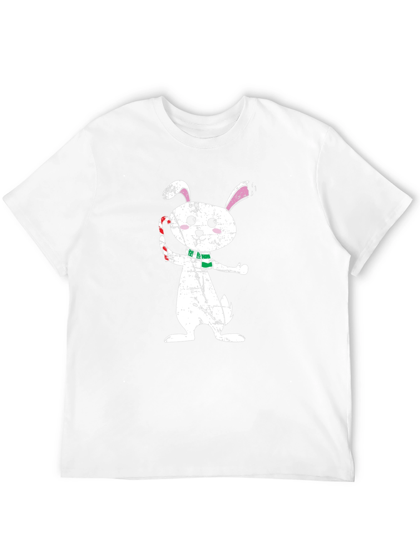 Holiday Bunny Graphic Tee - Festive Style
