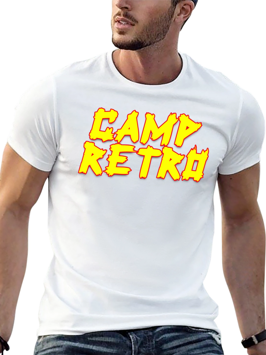 Camp Retro Graphic Tee - Black T-Shirt