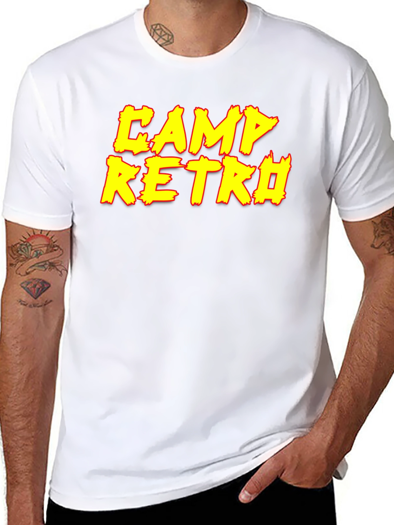 Camp Retro Graphic Tee - Black T-Shirt