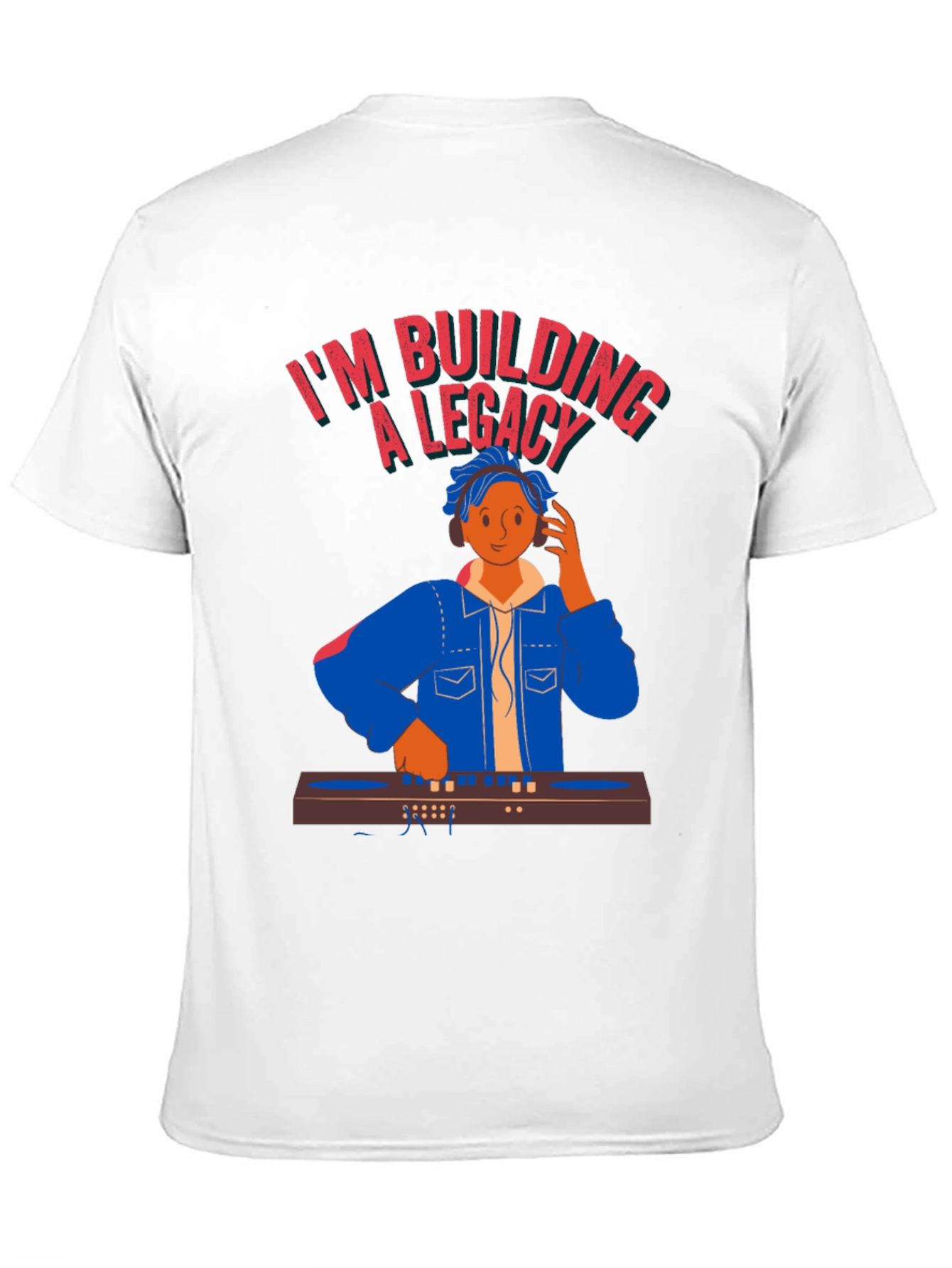 DJ Legacy Black T-Shirt - Music Producer Graphic Tee