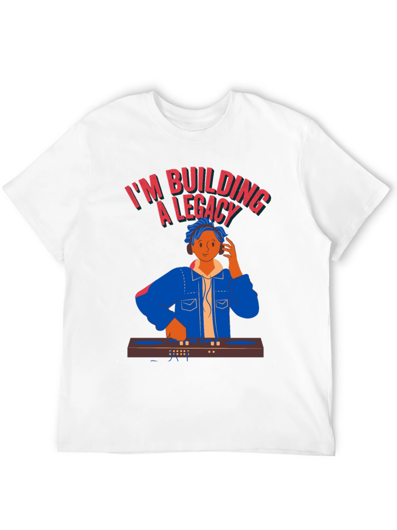 DJ Legacy Black T-Shirt - Music Producer Graphic Tee