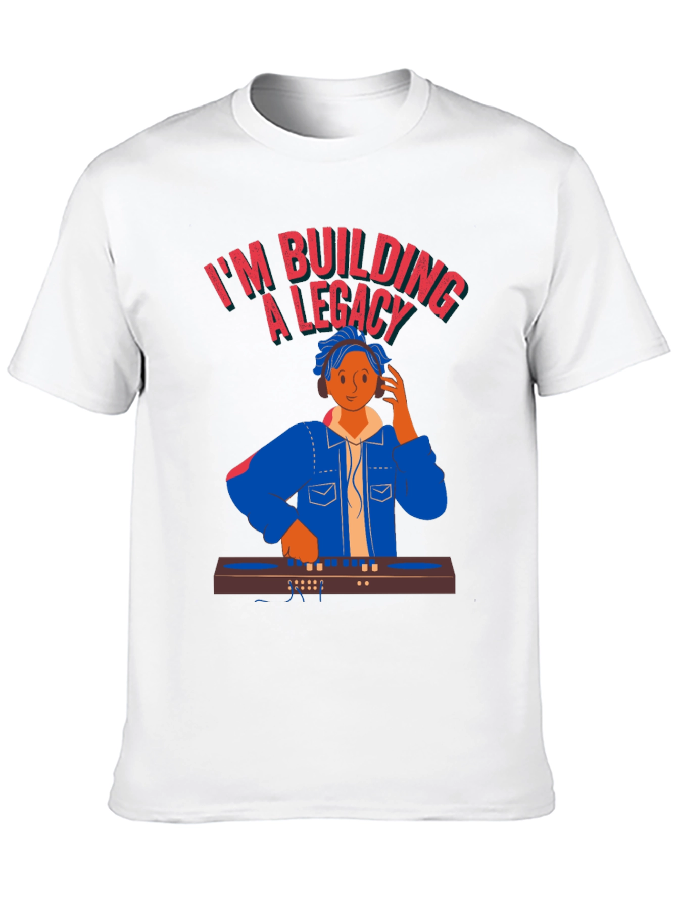 DJ Legacy Black T-Shirt - Music Producer Graphic Tee