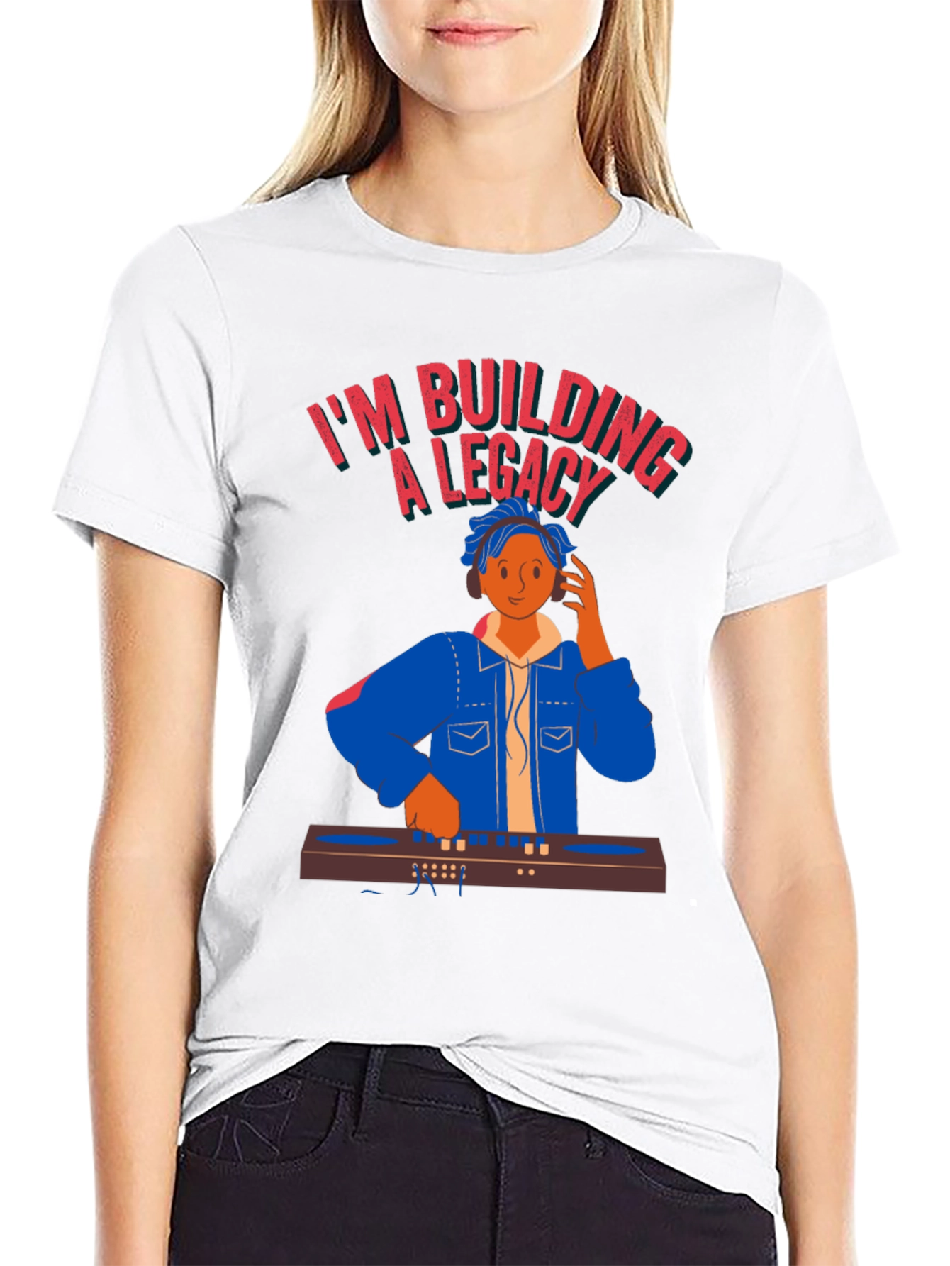 DJ Legacy Black T-Shirt - Music Producer Graphic Tee