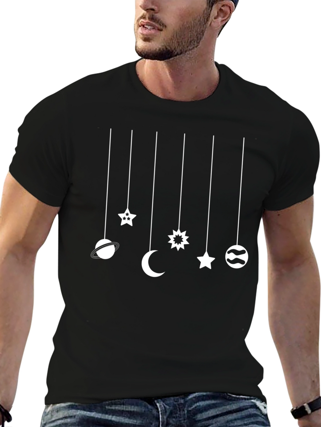 Celestial Mobile T-Shirt - Unique Space Design