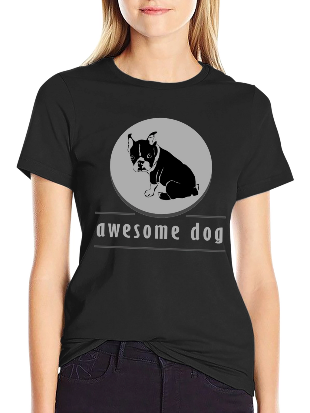 Awesome Dog Graphic Tee - Stylish Comfort