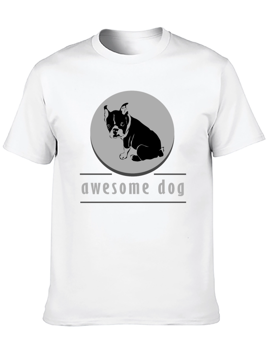 Awesome Dog Graphic Tee - Stylish Comfort
