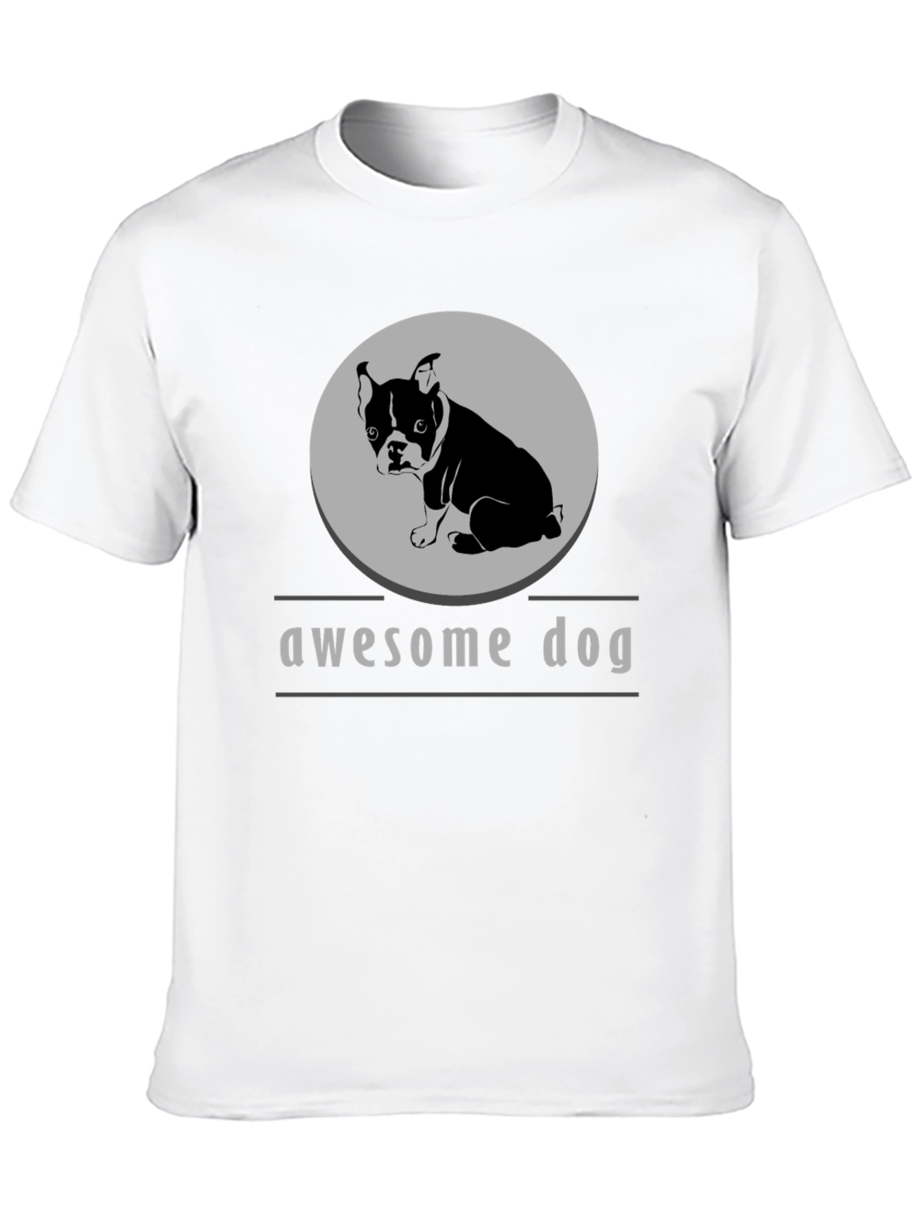 Awesome Dog Graphic Tee - Stylish Comfort